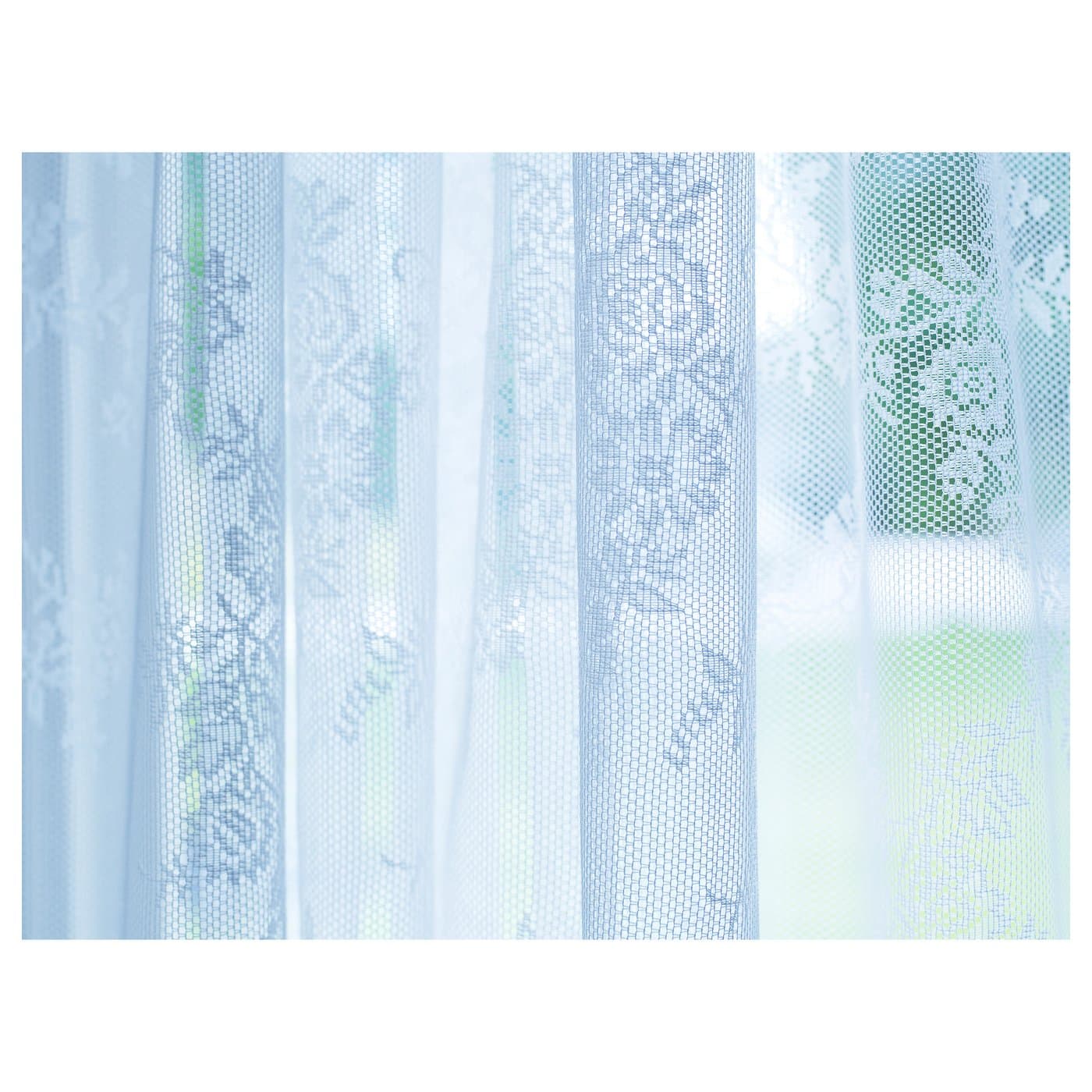 ALVINE SPETS Net curtains, 1 pair - off-white/with rod pocket 145x250 cm — image 4
