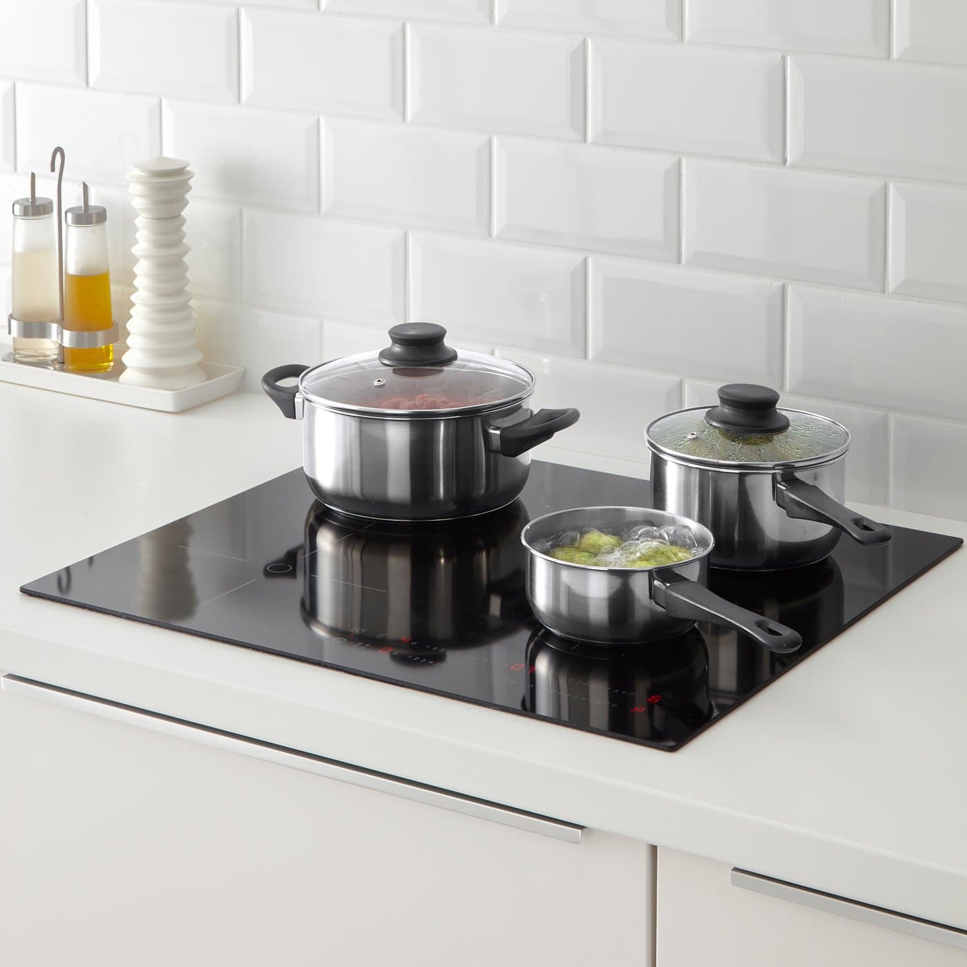 ANNONS 5-piece cookware set - glass/stainless steel — image 2