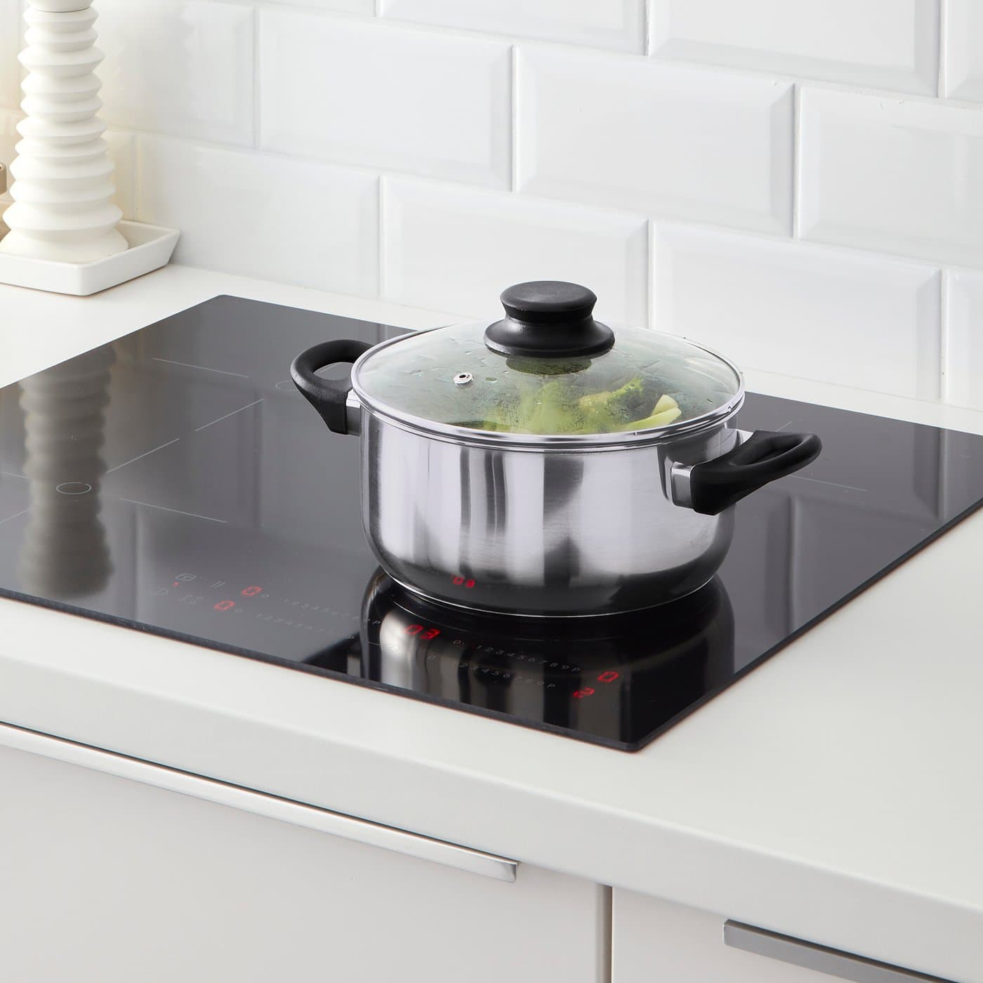 ANNONS Pot with lid - glass/stainless steel 2.8 l — image 2