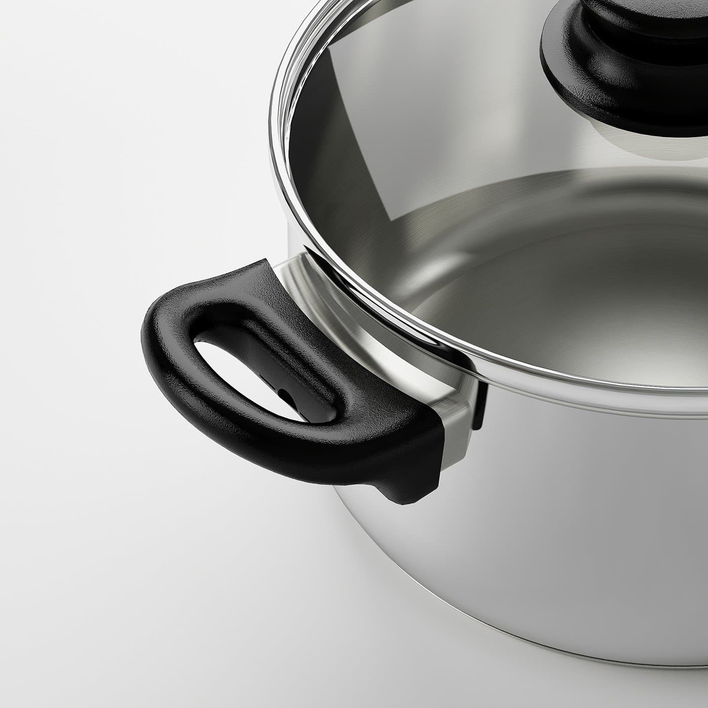 ANNONS Pot with lid - glass/stainless steel 2.8 l — image 4