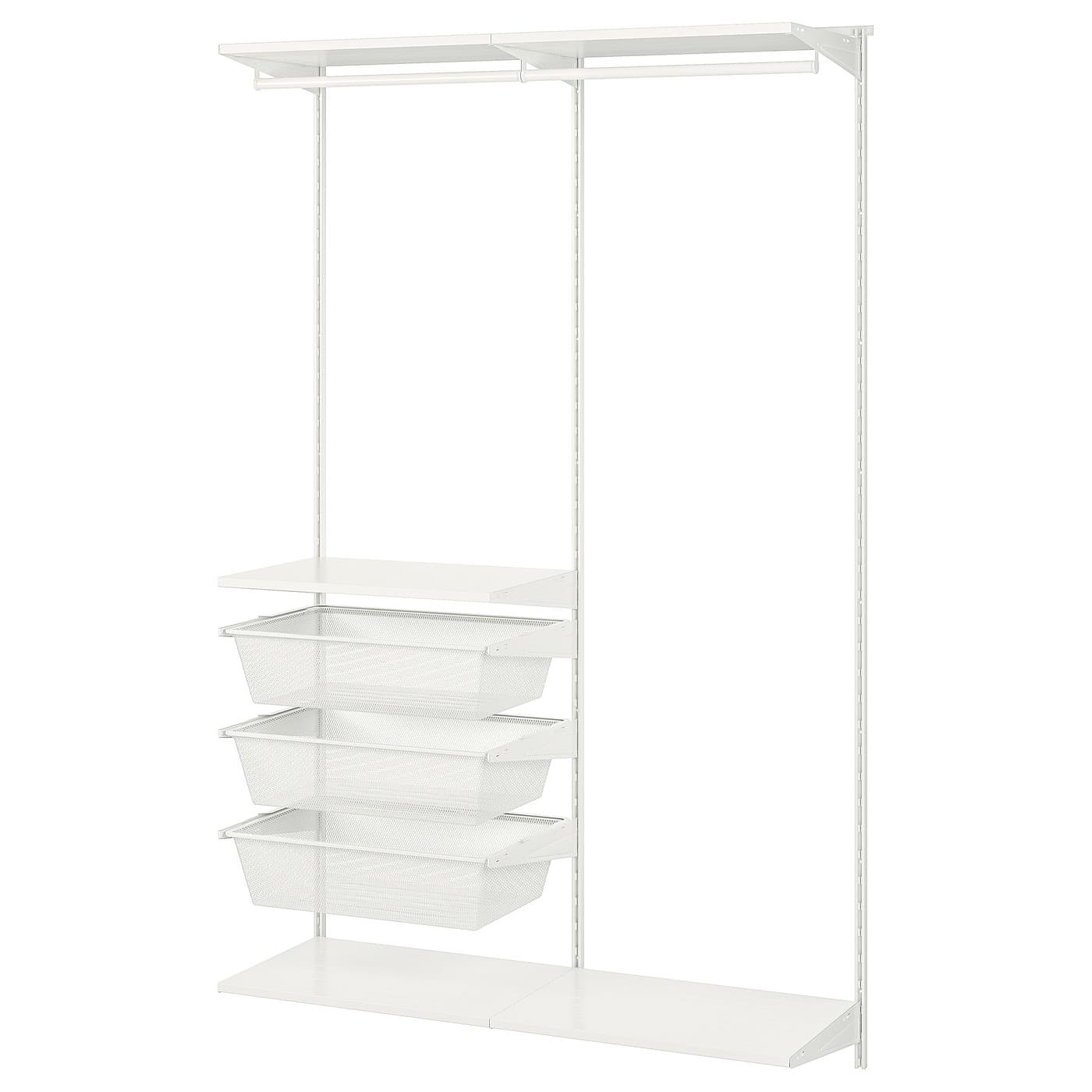 BOAXEL Wardrobe combination - white 125x40x201 cm — image 1