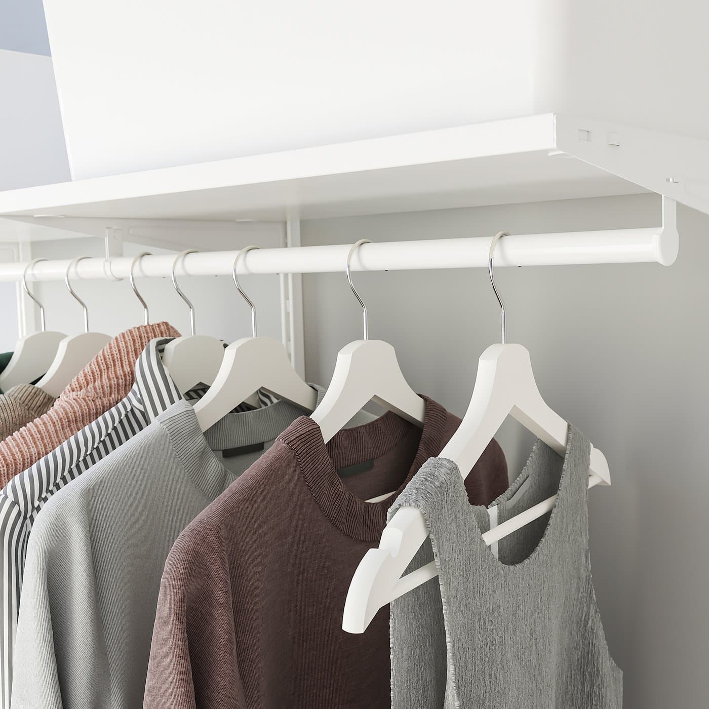 BOAXEL Wardrobe combination - white 125x40x201 cm — image 4