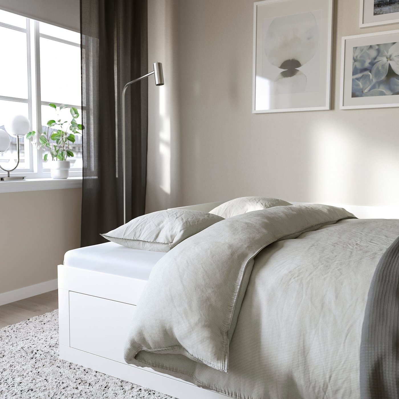 BRIMNES Day-bed frame with 2 drawers - white 80x200 cm — image 5