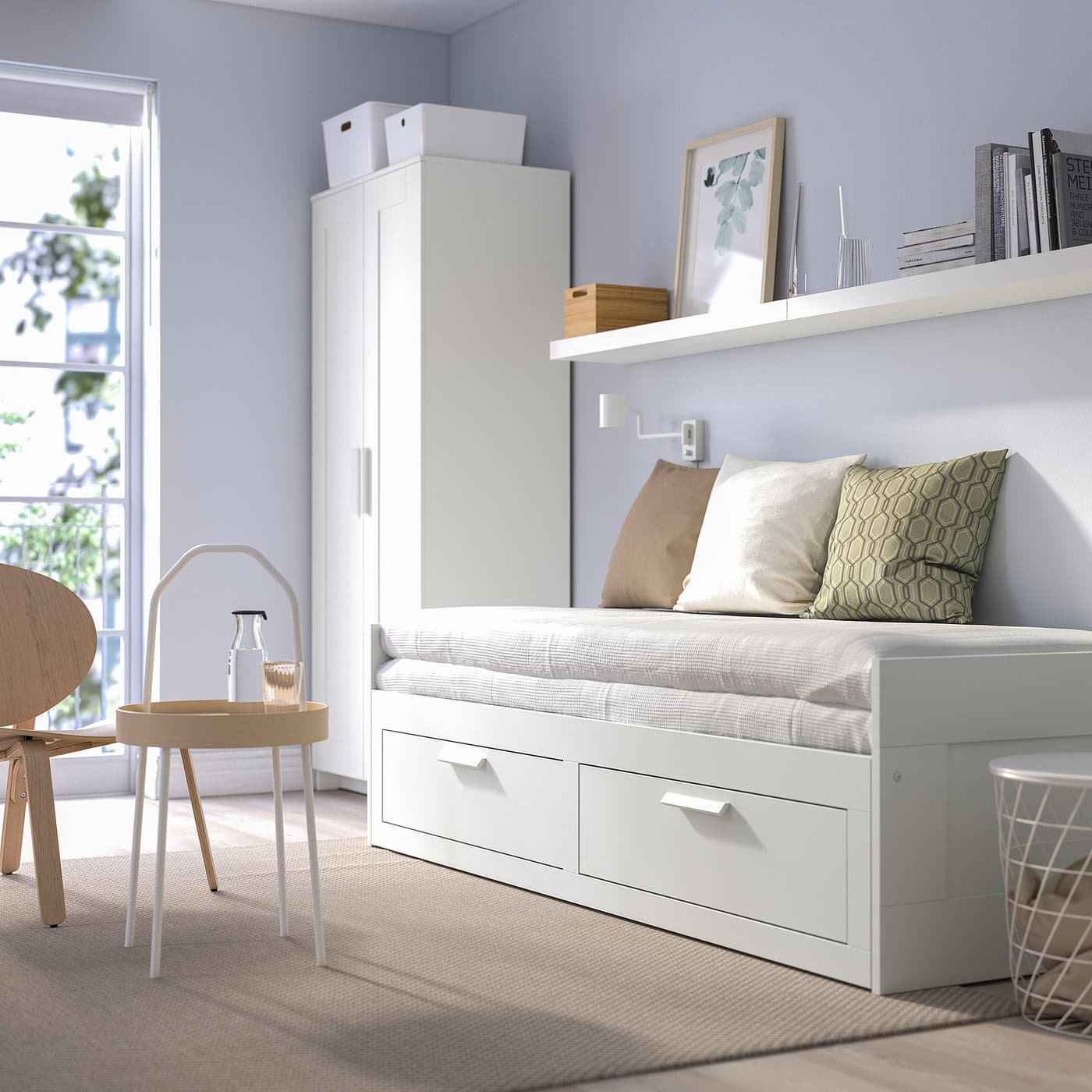 BRIMNES Day-bed w 2 drawers/2 mattresses — image 11