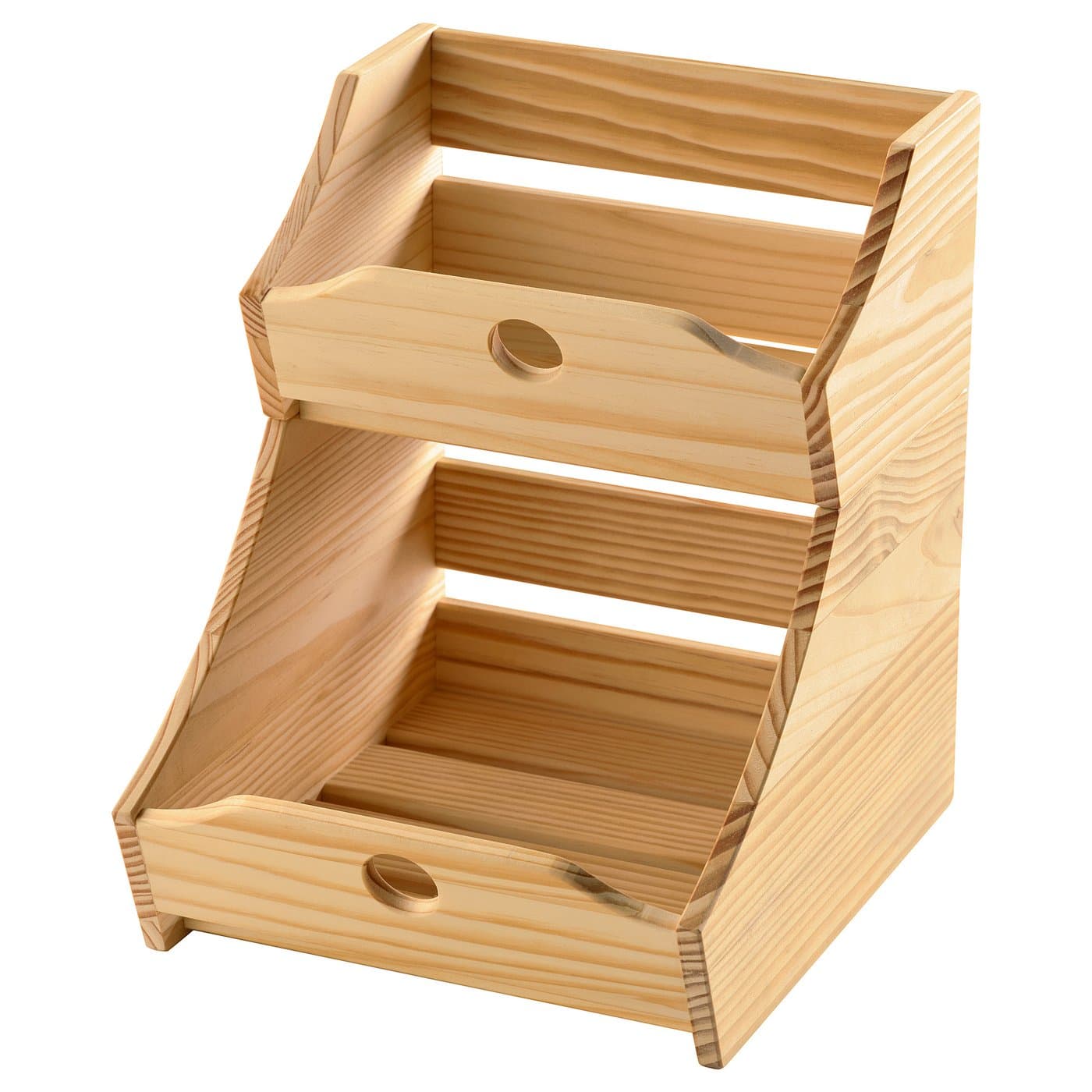 CHOKLADHAJ Food Storage Box, Set Of 2 - Wood — image 1