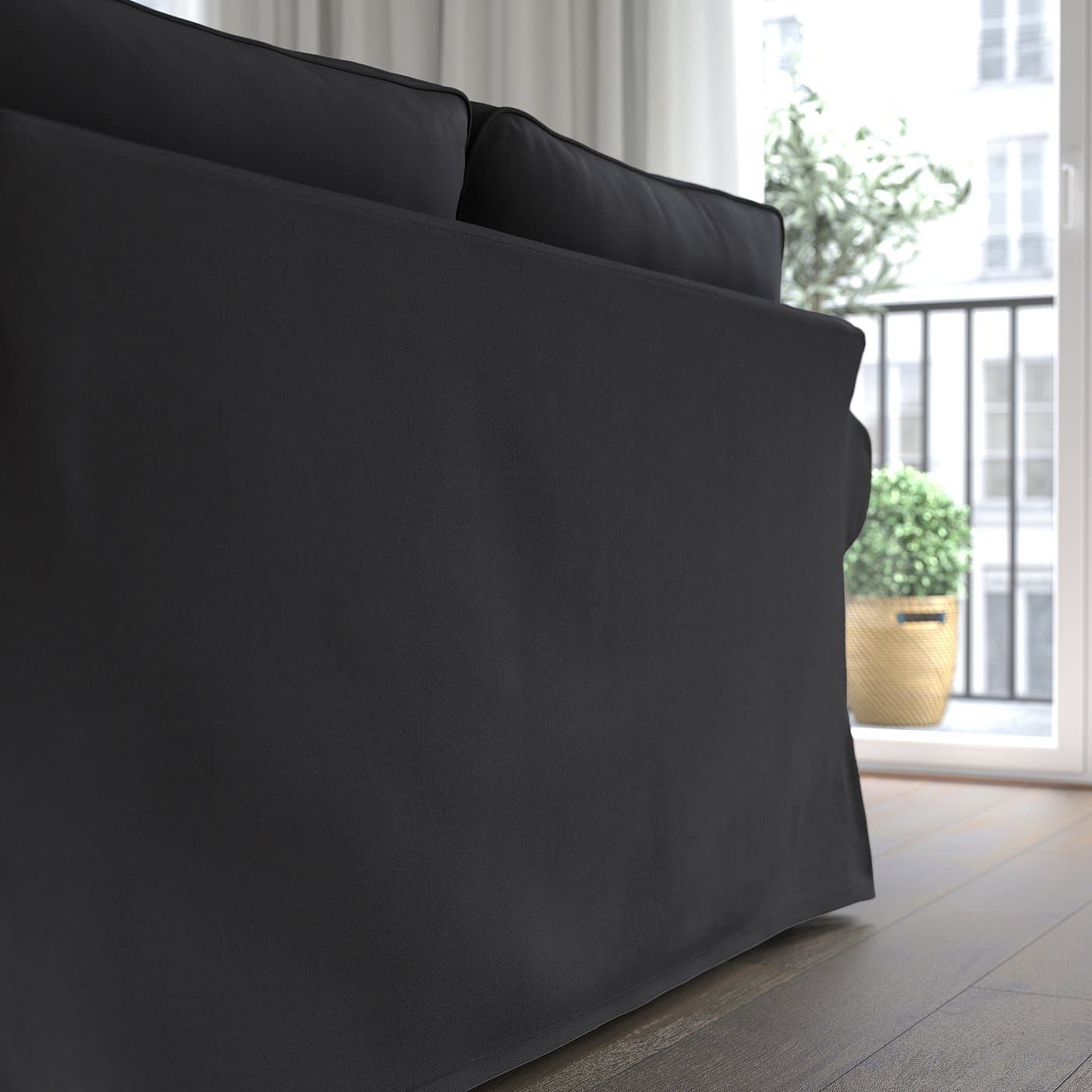 EKTORP 3-seat sofa - Hakebo dark grey — image 4
