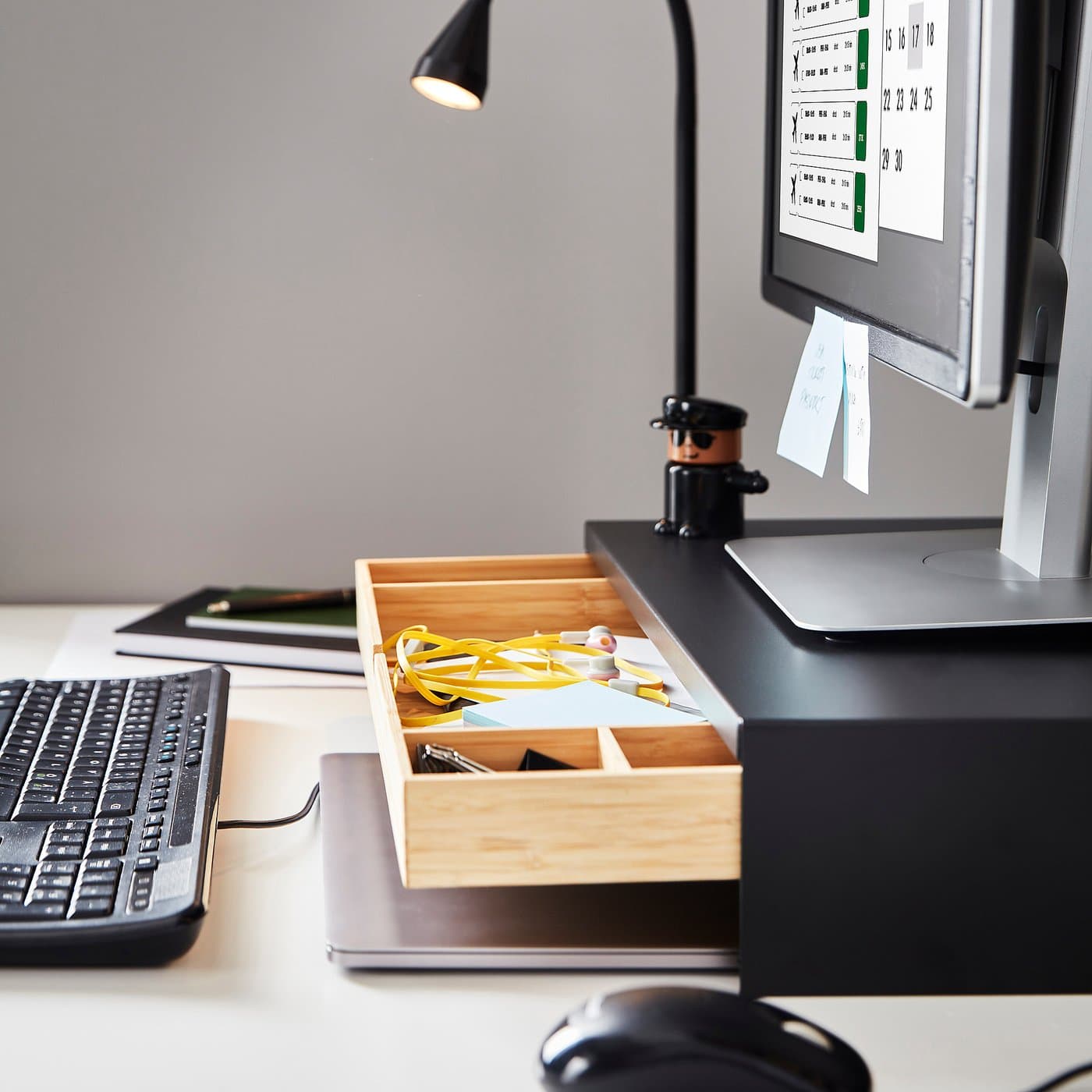 ELLOVEN Monitor stand with drawer — image 12