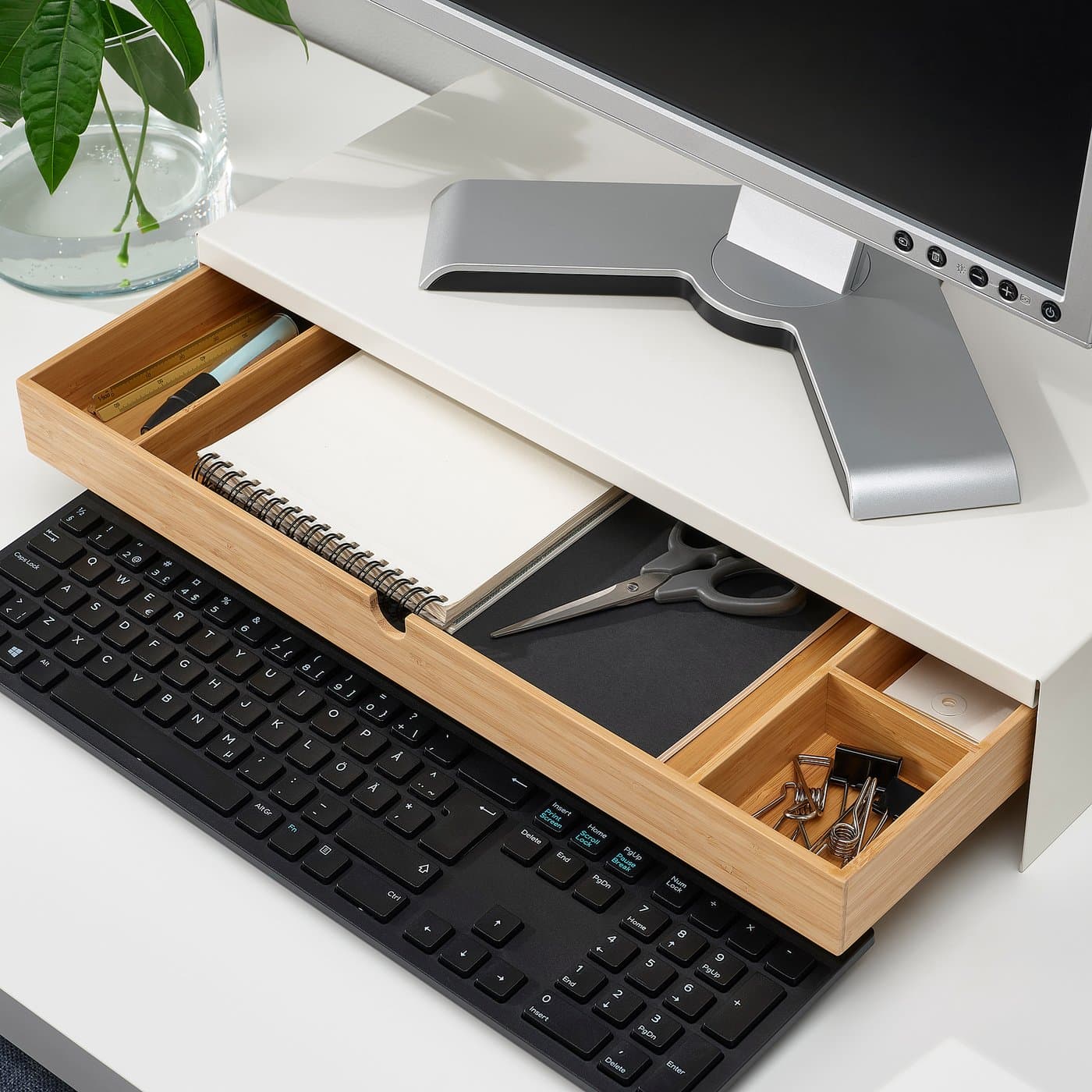 ELLOVEN Monitor stand with drawer — image 7