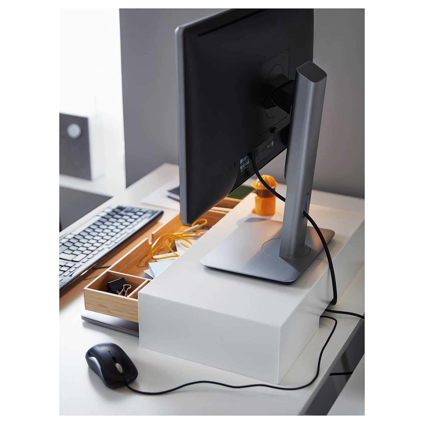 ELLOVEN Monitor stand with drawer — image 4