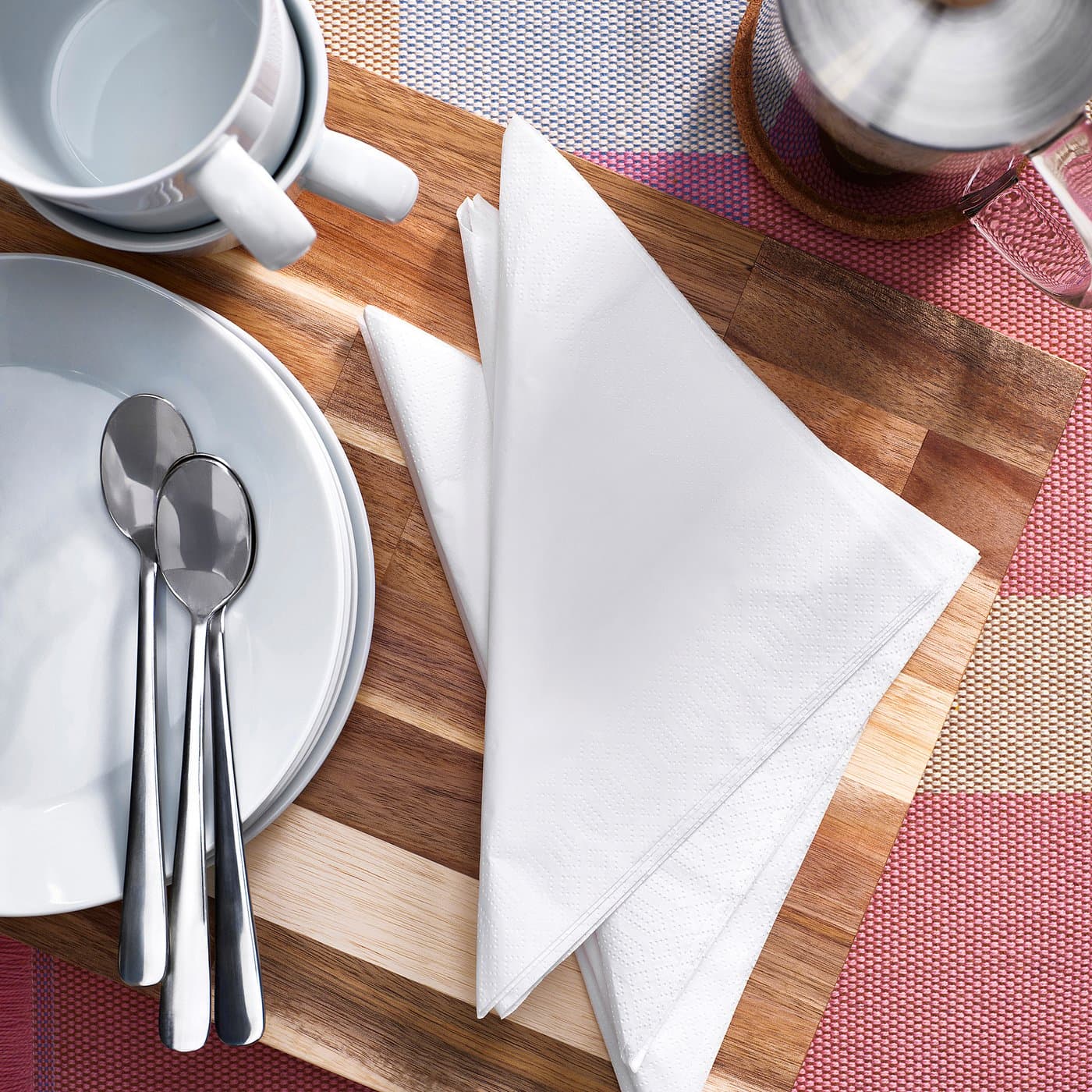 FANTASTISK Paper napkin - white 40x40 cm — image 3
