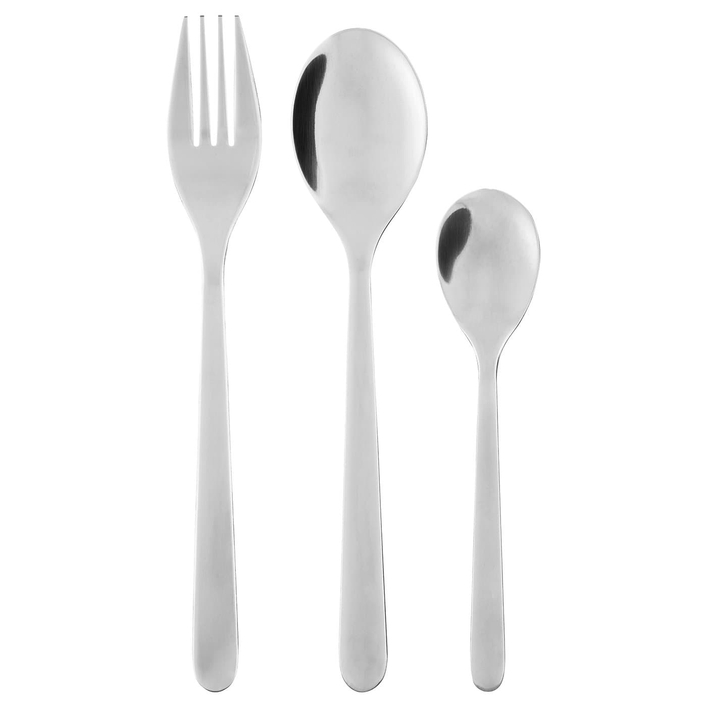 FÖRNUFT 18-piece cutlery set - stainless steel — image 1