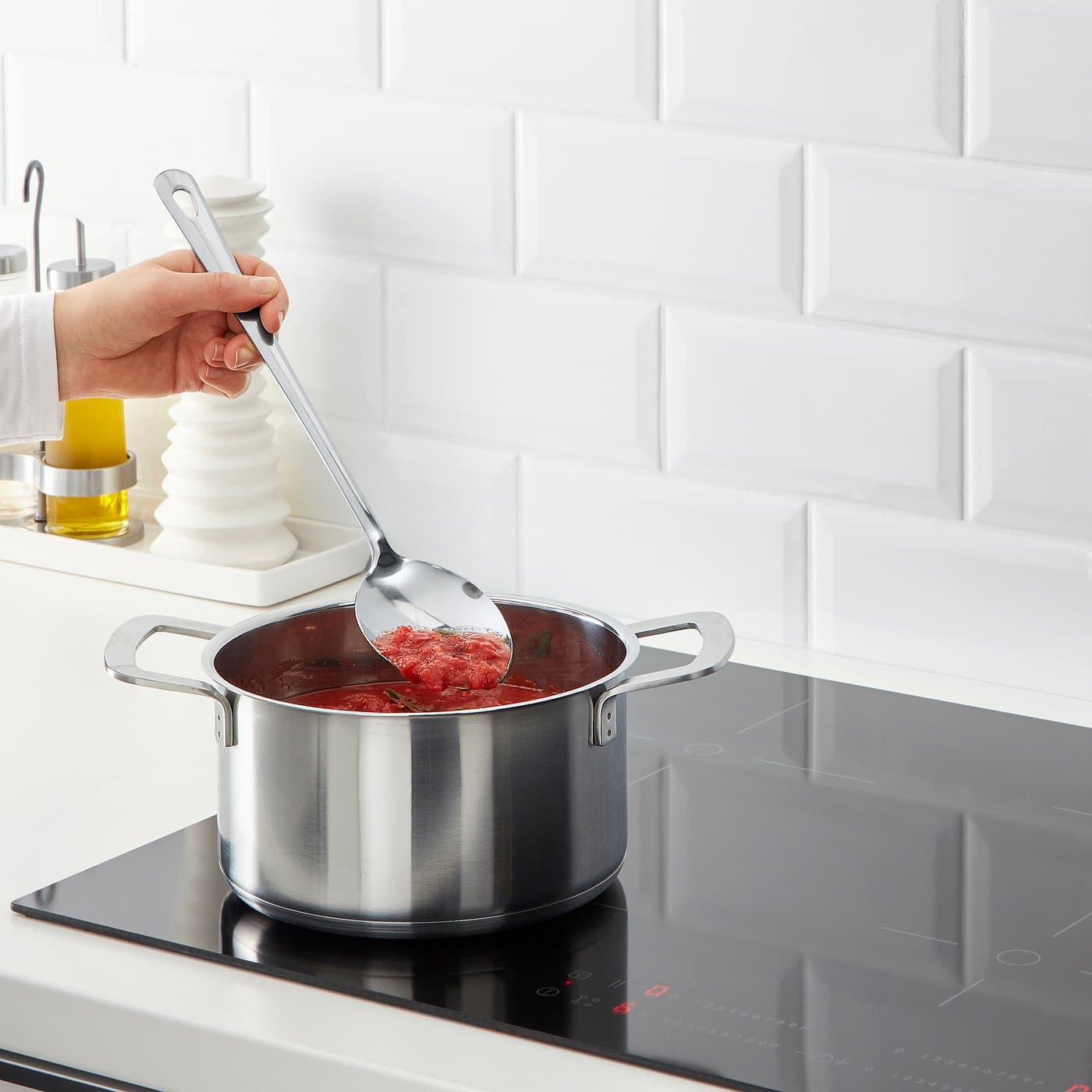 GRUNKA 4-piece kitchen utensil set - stainless steel — image 3