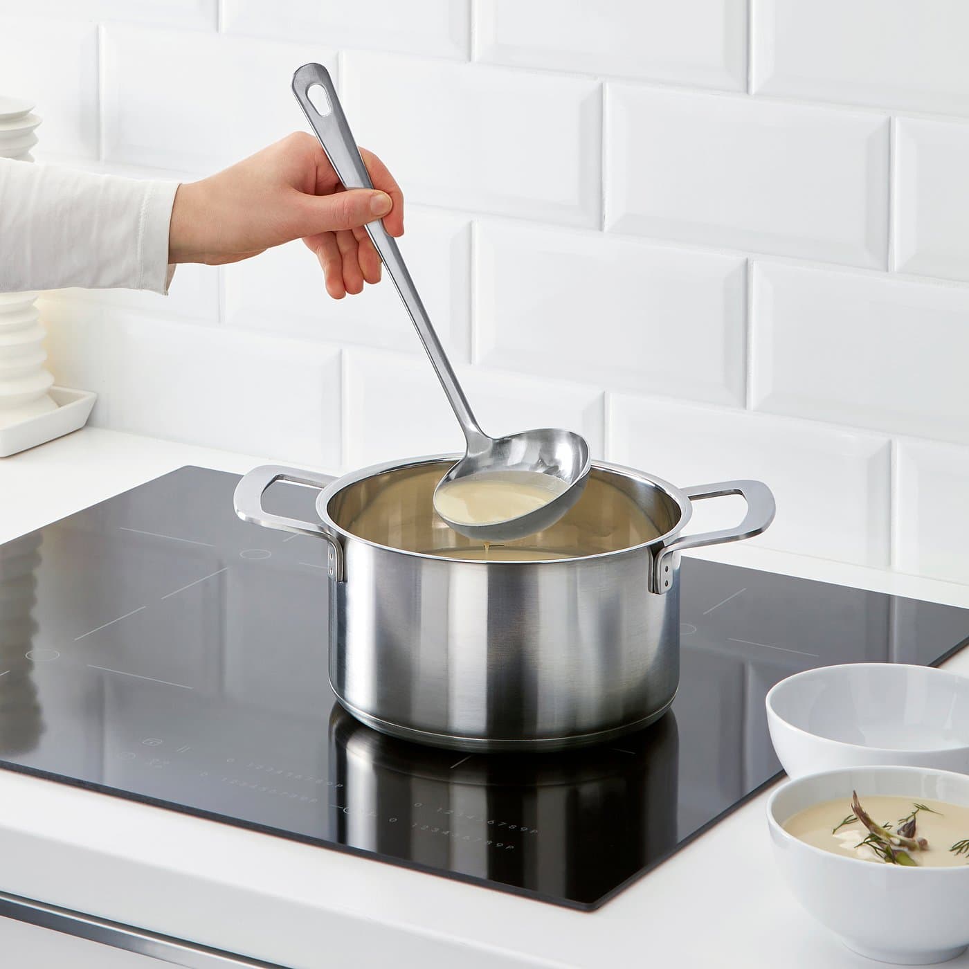 GRUNKA 4-piece kitchen utensil set - stainless steel — image 4