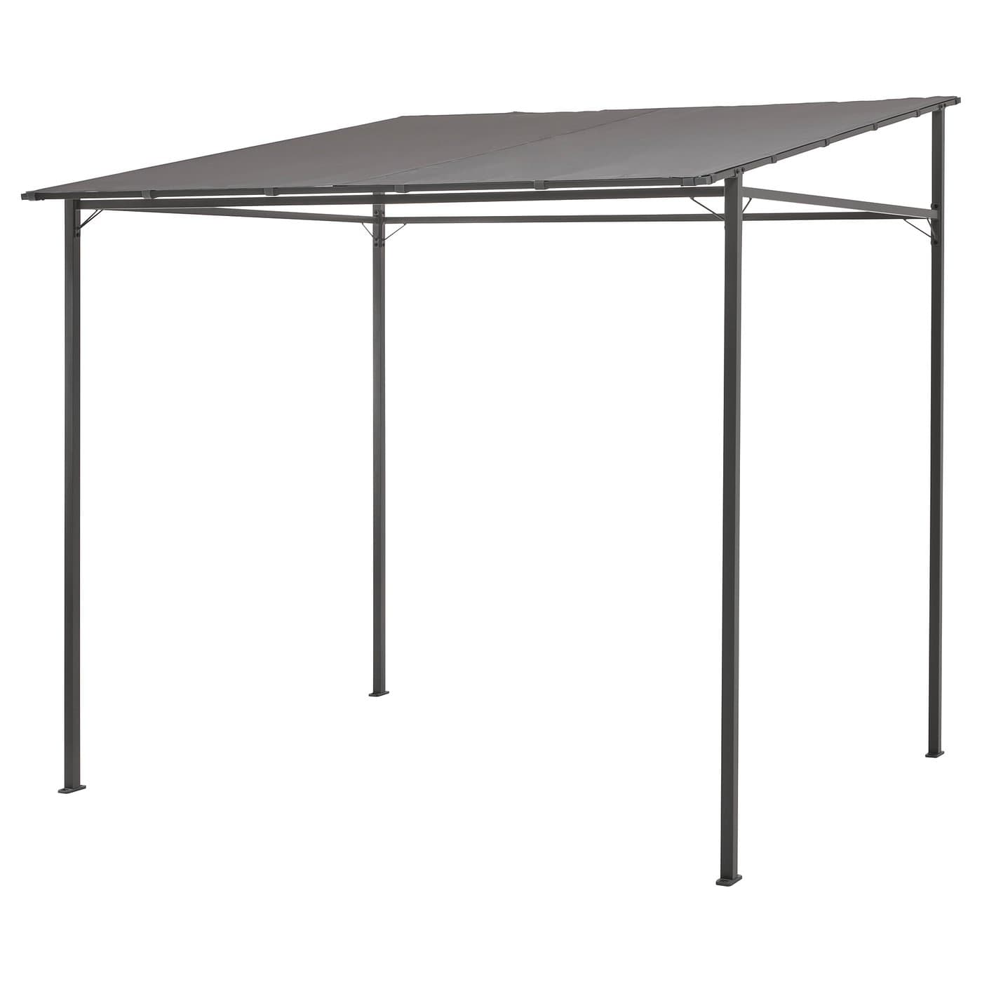 GUNNÖN Gazebo - dark grey/grey 238x233 cm — image 1