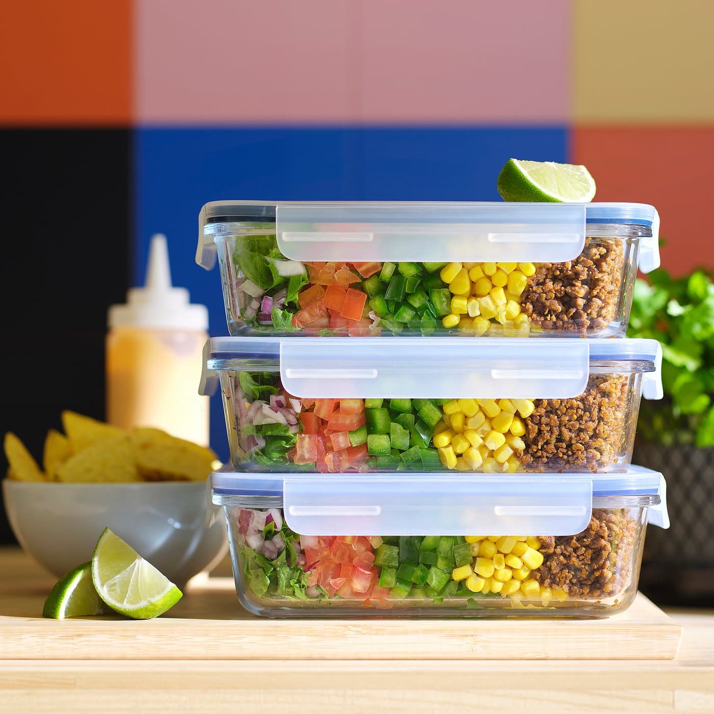 IKEA 365+ Food Container With Lid - Rectangular Glass/Plastic 1.0 L — image 2