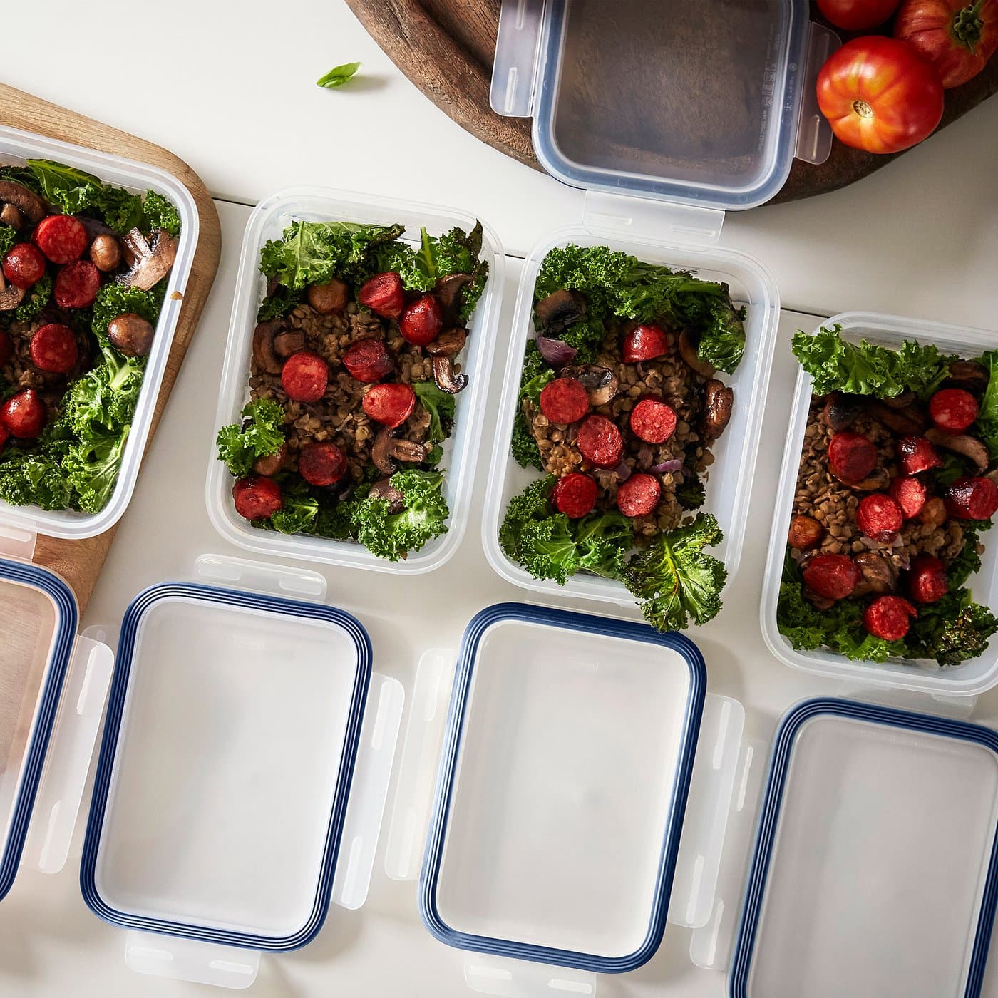 IKEA 365+ Food container with lid - rectangular/plastic 1.0 l — image 4