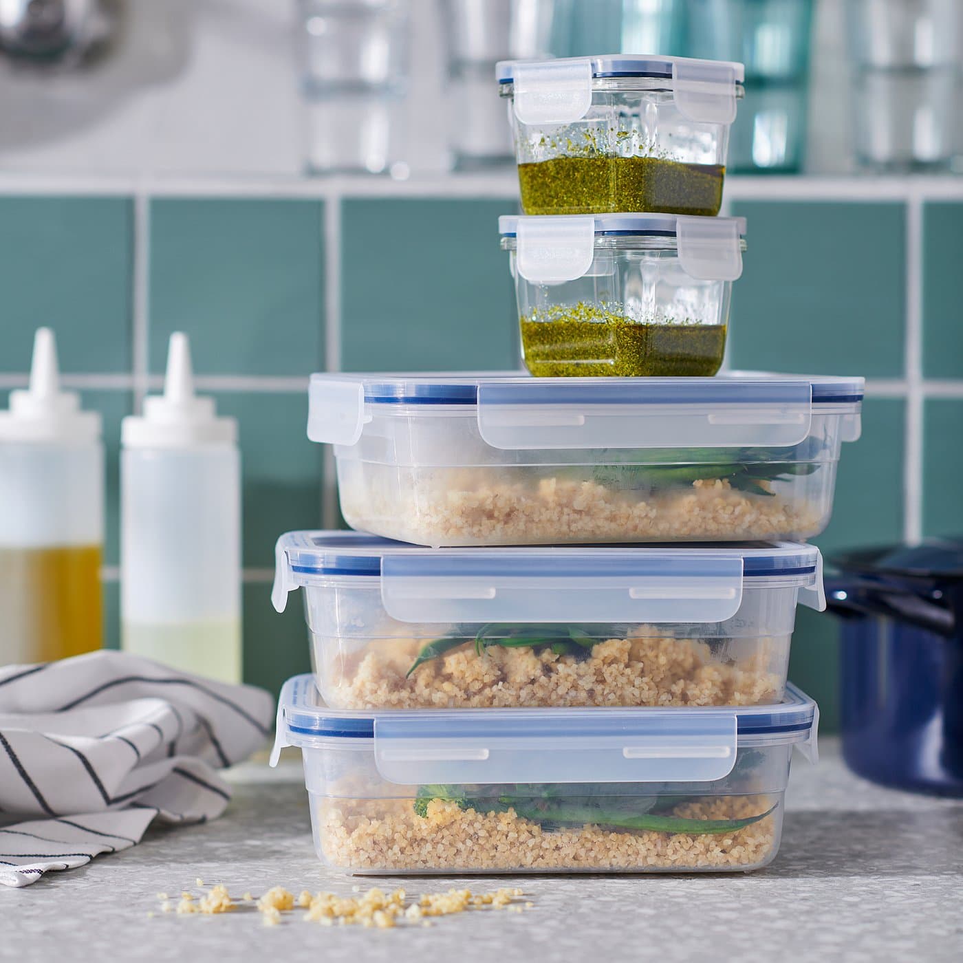 IKEA 365+ Food Container With Lid - Square/Glass 180 Ml — image 2