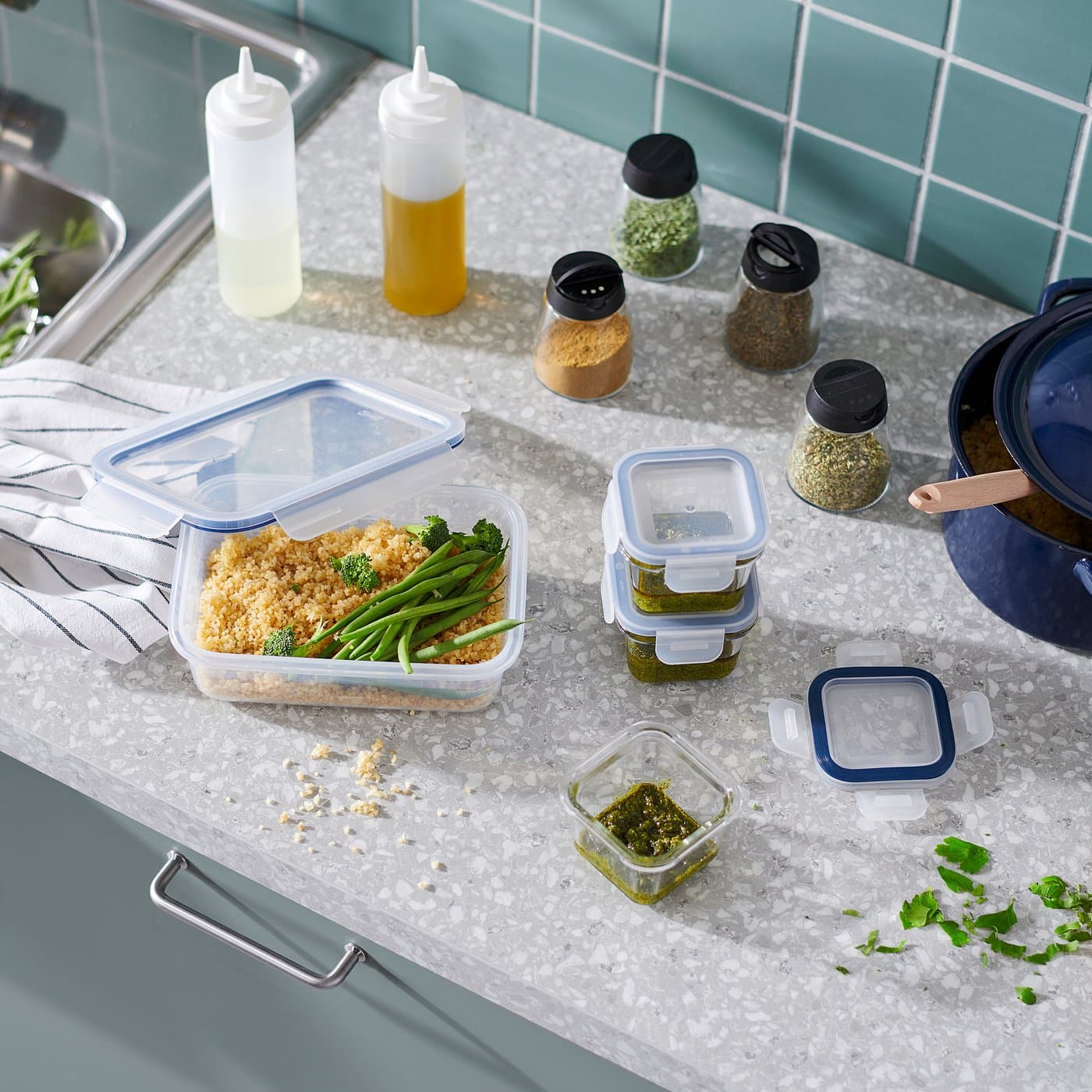IKEA 365+ Food Container With Lid - Square/Glass 180 Ml — image 3