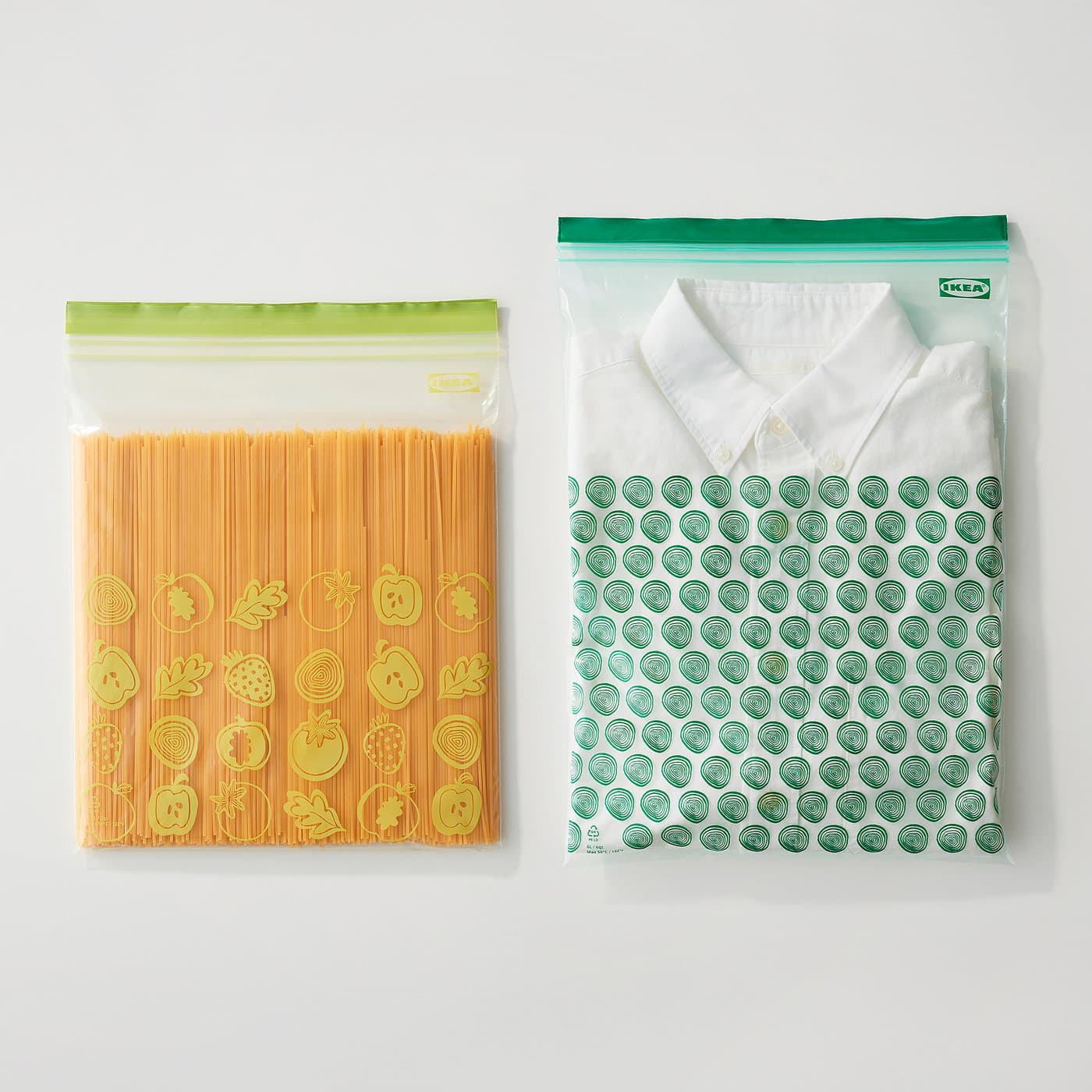 ISTAD Resealable bag - patterned/green 6/4.5 l — image 2