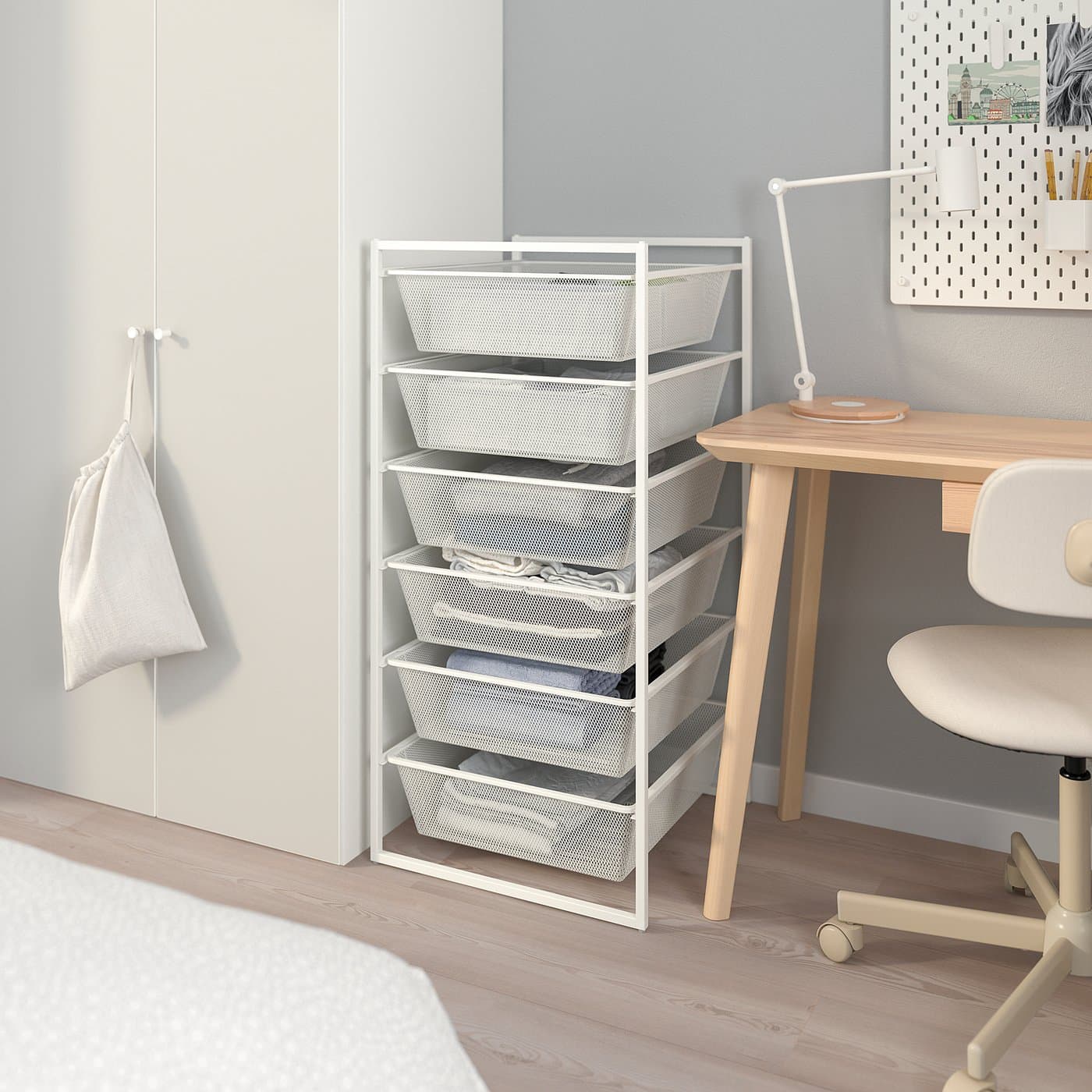 JONAXEL Storage combination - white 50x51x104 cm — image 6