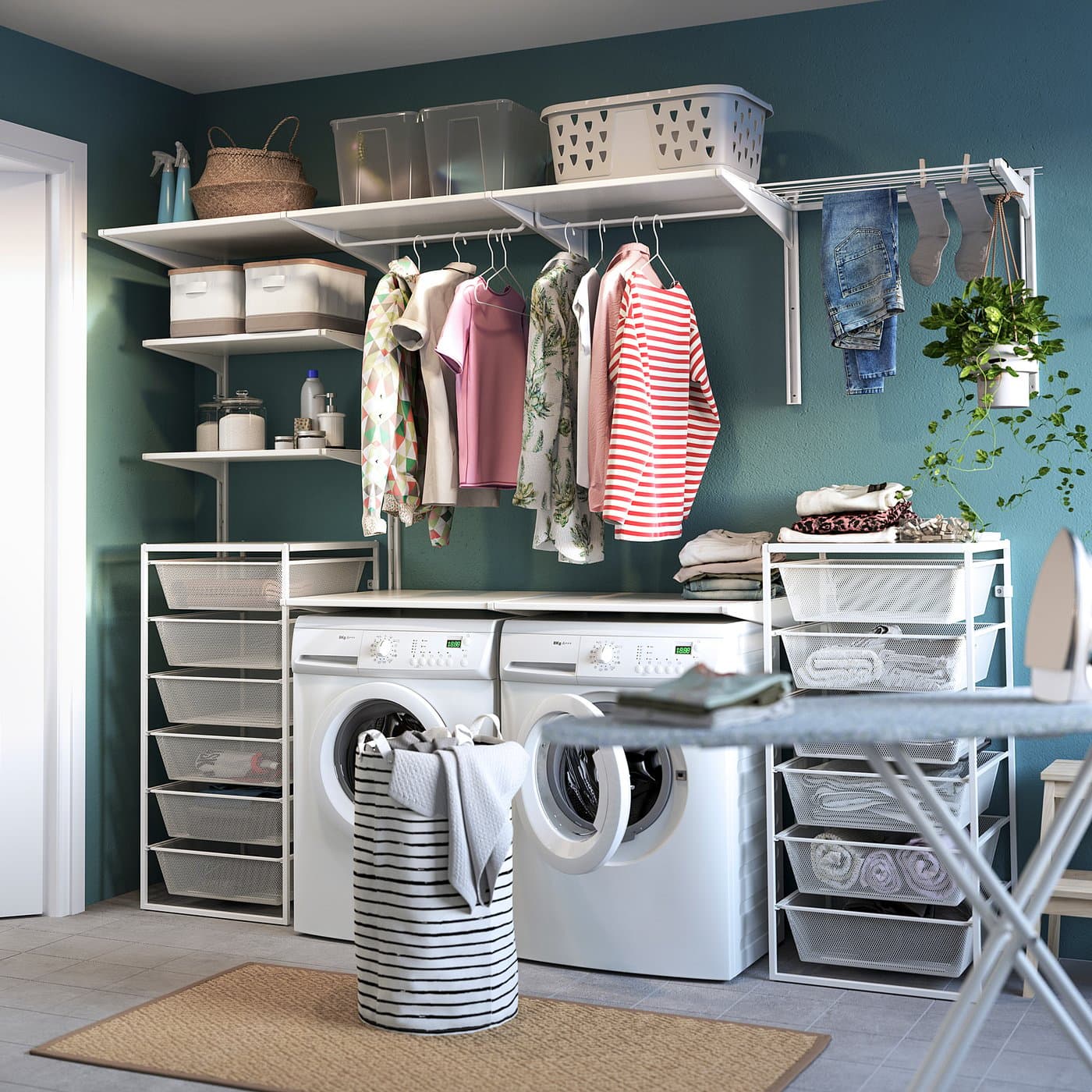 JONAXEL Storage combination - white 50x51x104 cm — image 4