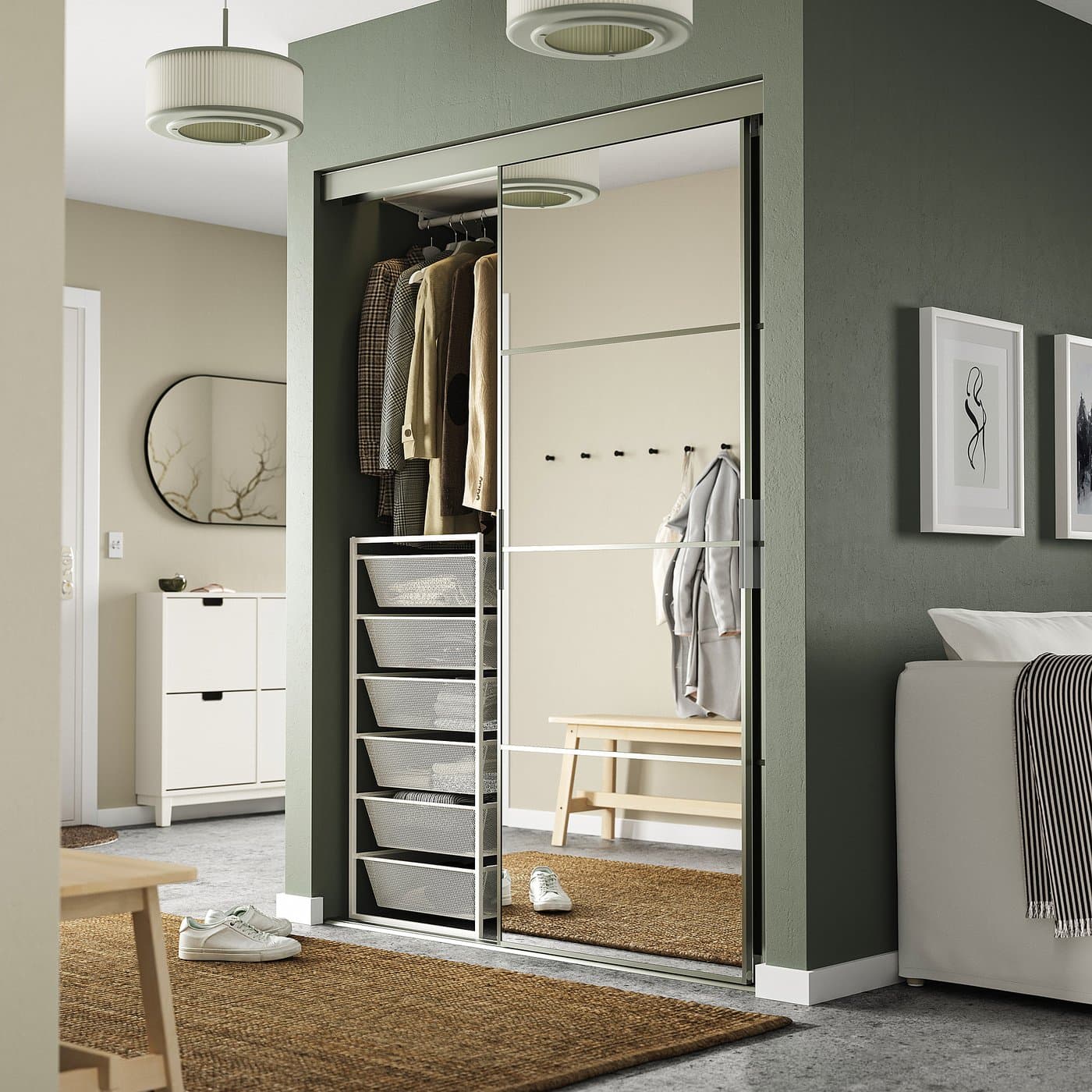 JONAXEL Storage combination - white 50x51x104 cm — image 2