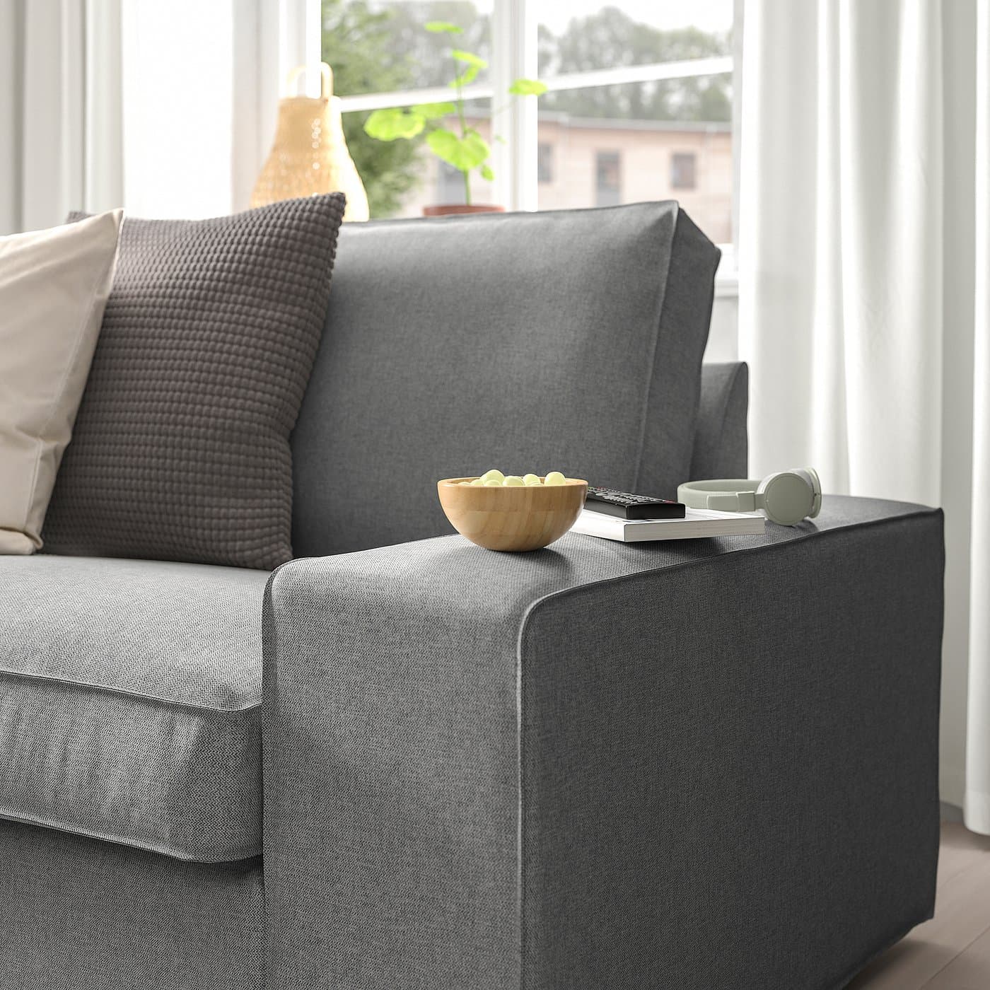 KIVIK 3-seat sofa - Tibbleby beige/grey — image 3