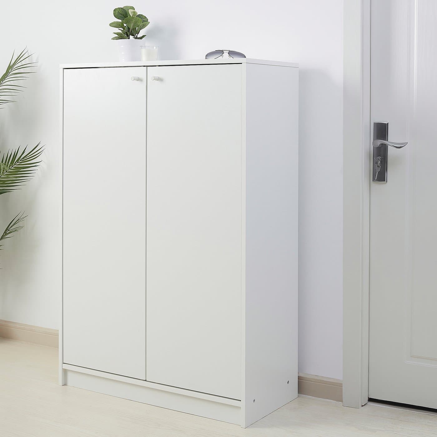 KLEPPSTAD Shoe cabinet/storage - white 80x35x117 cm — image 3