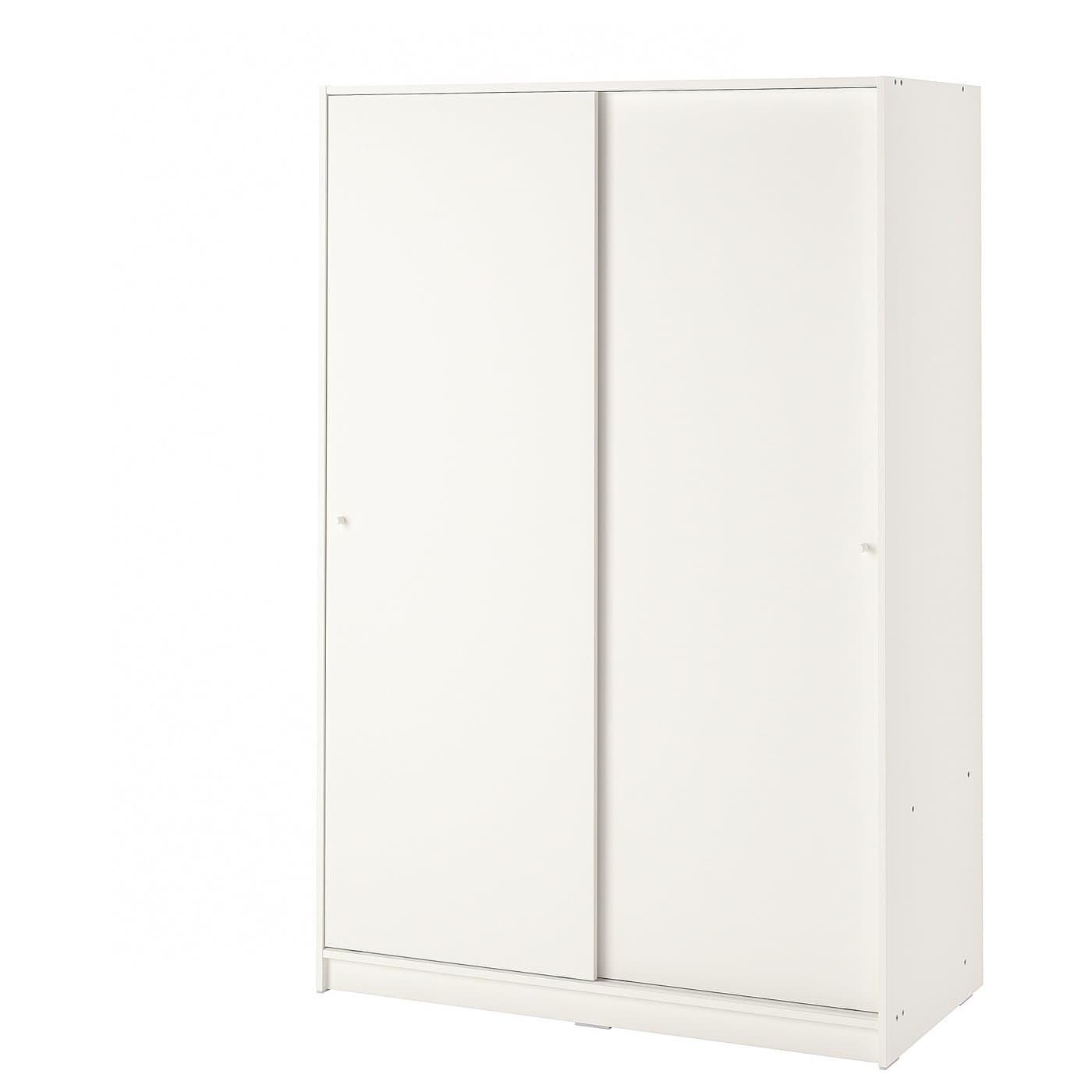 KLEPPSTAD Wardrobe with sliding doors - white 117x55x176 cm — image 1