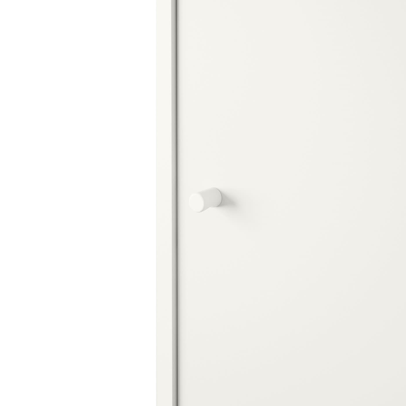 KLEPPSTAD Wardrobe with sliding doors - white 117x55x176 cm — image 4