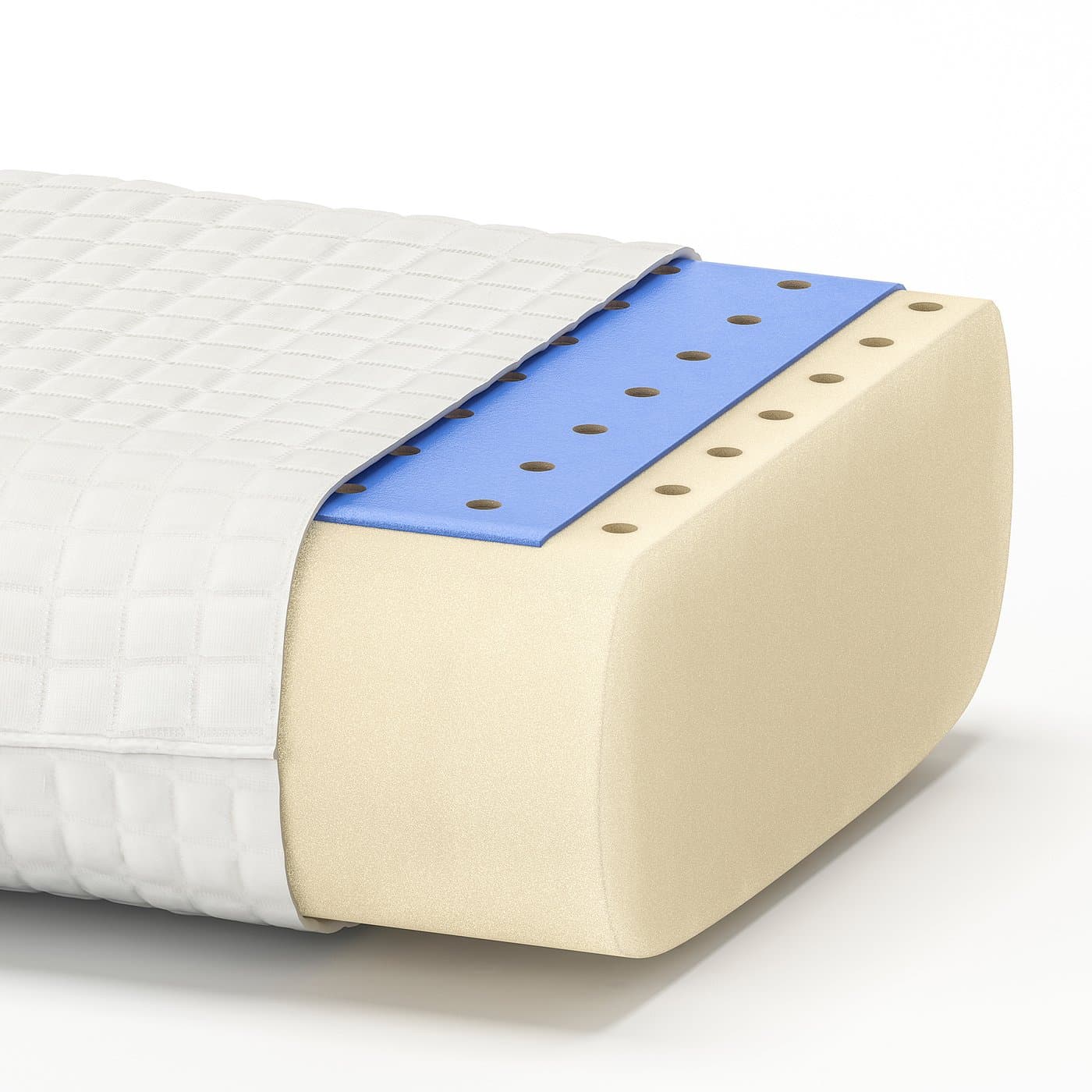 KLUBBSPORRE Ergonomic pillow, side/back sleeper 41x70 cm — image 8