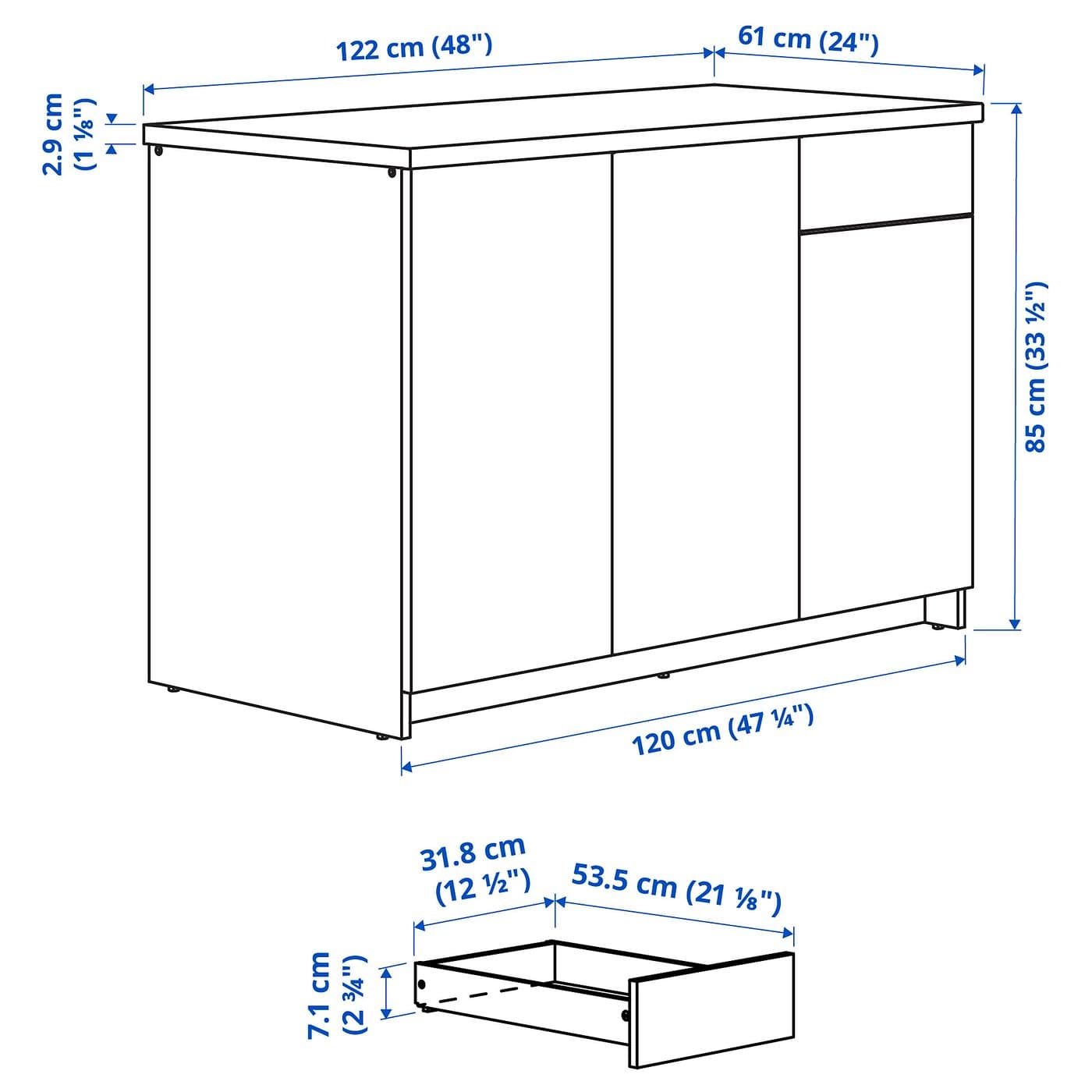 KNOXHULT Base cabinet with doors and drawer — image 5