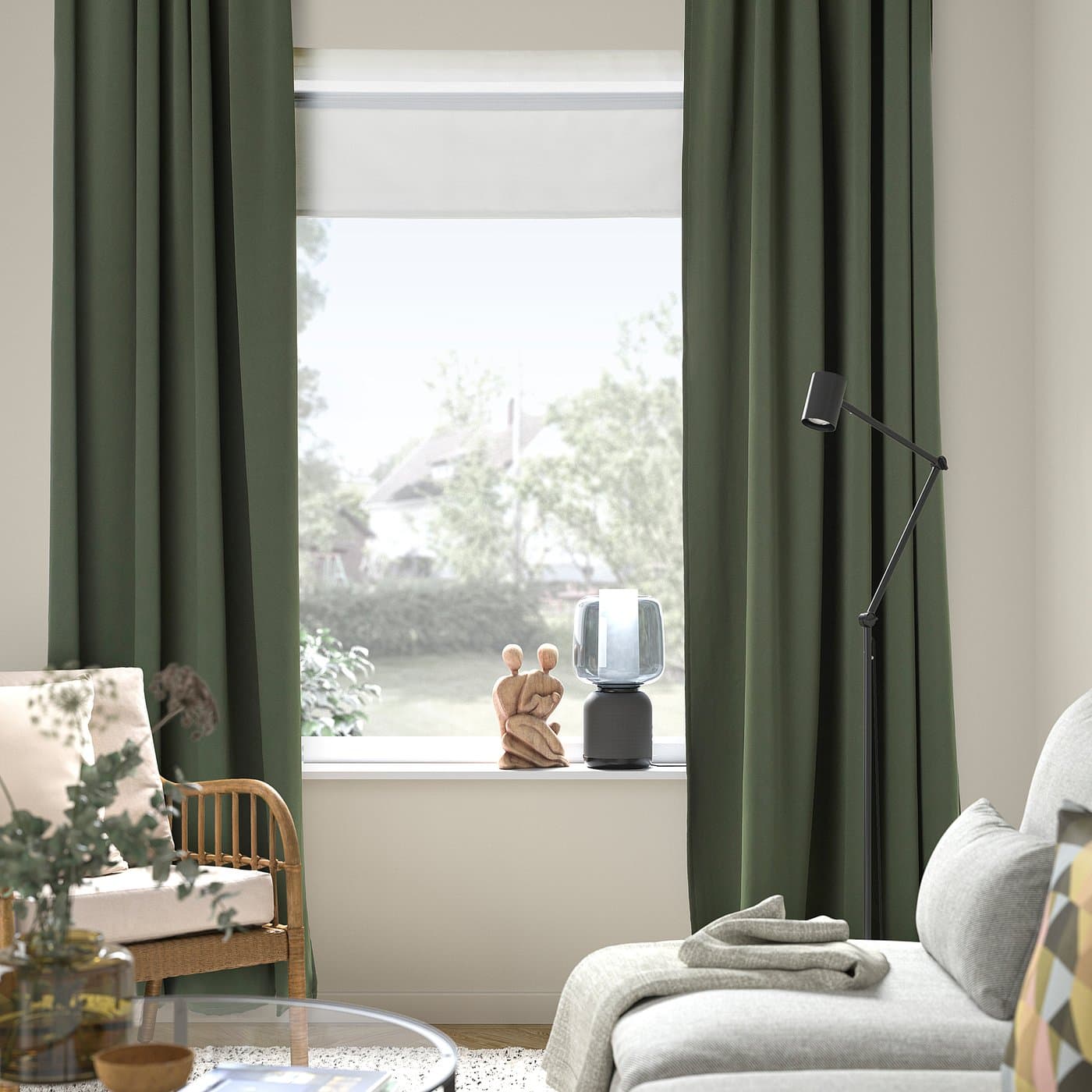 MAJGULL Block-out curtains, 1 pair — image 2