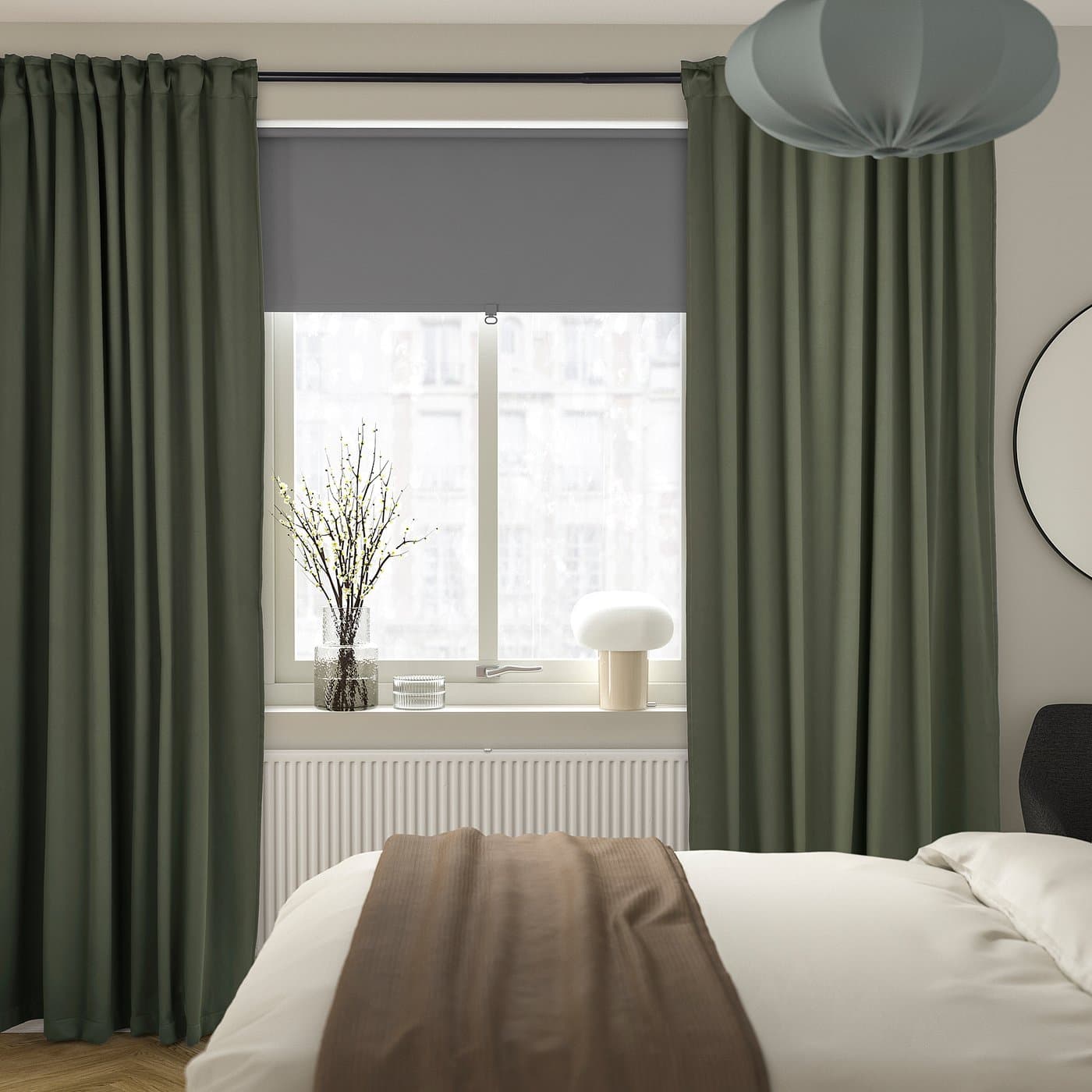 MAJGULL Block-out curtains, 1 pair — image 3