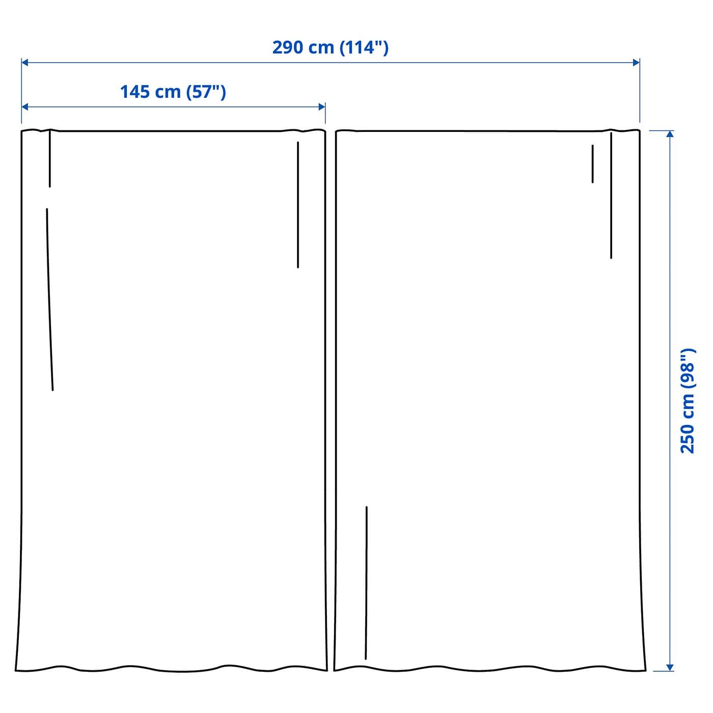 MAJGULL Block-out curtains, 1 pair — image 8