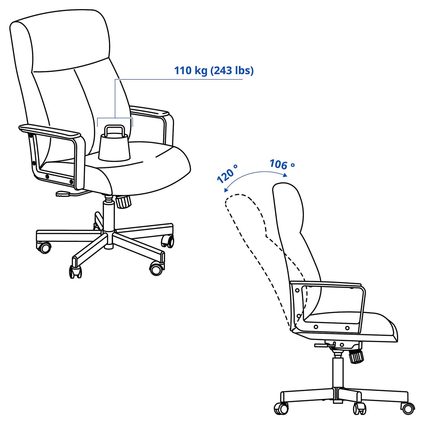MILLBERGET Swivel chair — image 3