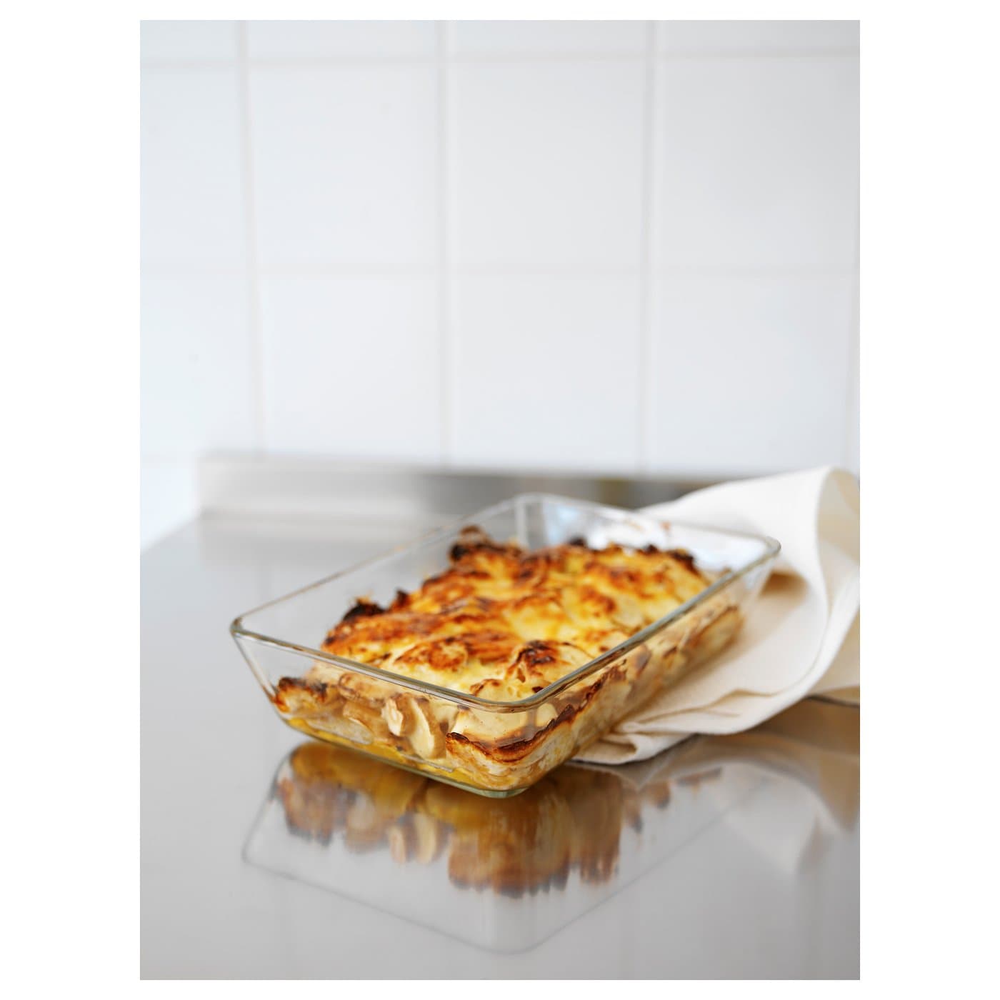 MIXTUR Oven/serving dish - clear glass 35x25 cm — image 4