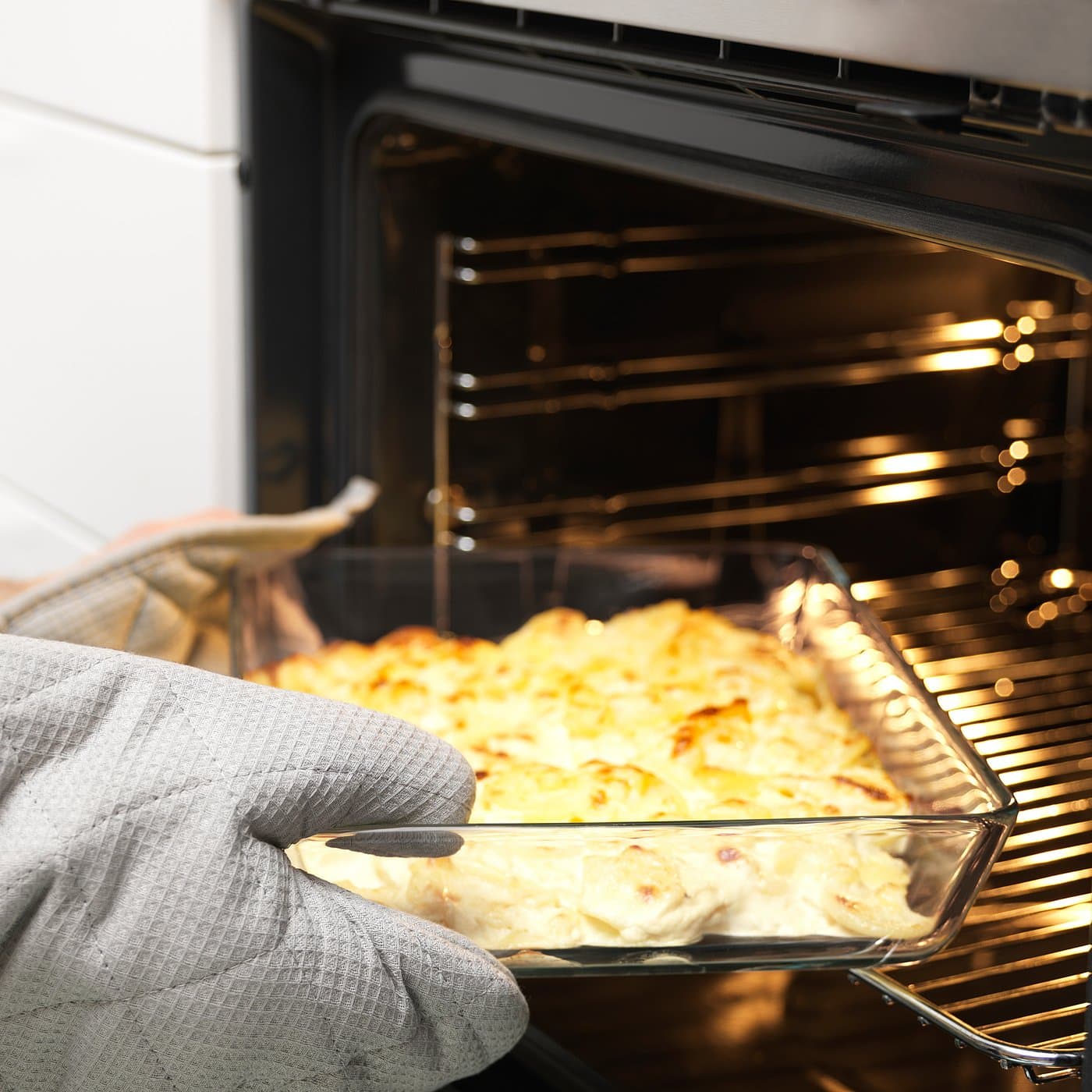 MIXTUR Oven/serving dish - clear glass 35x25 cm — image 2