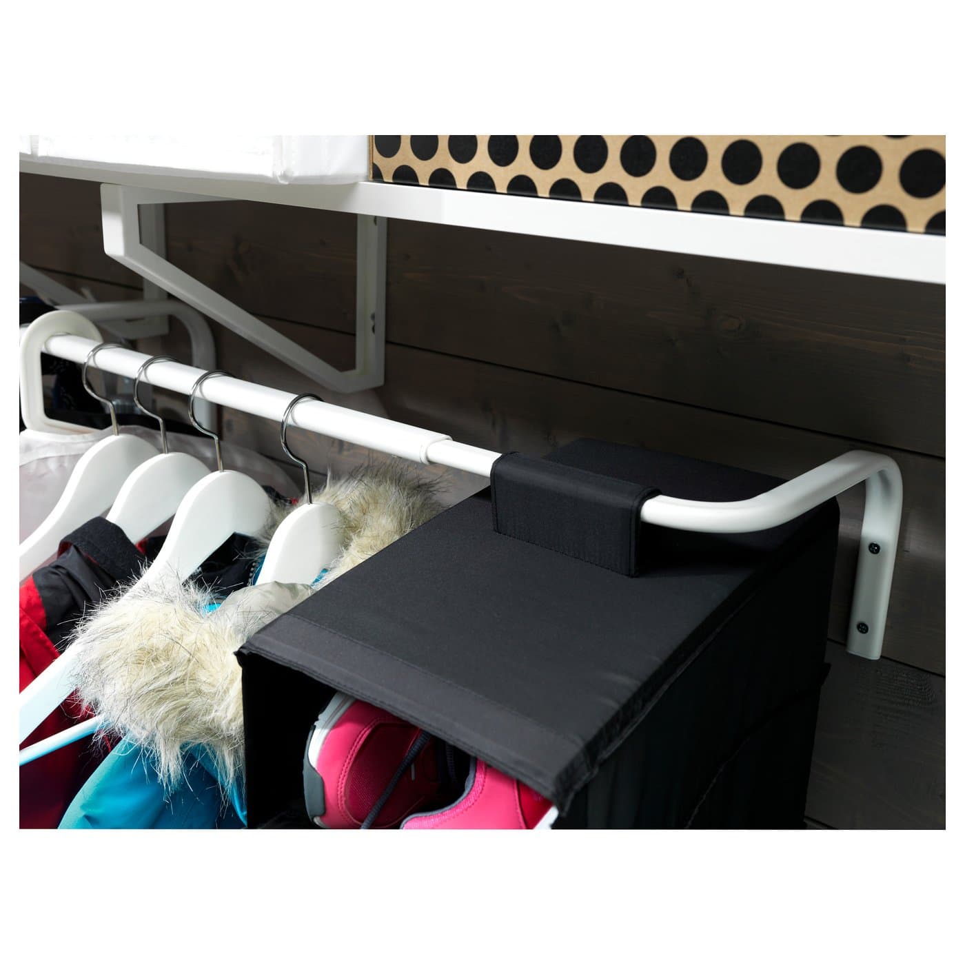 MULIG Clothes bar - white 60-90 cm — image 3