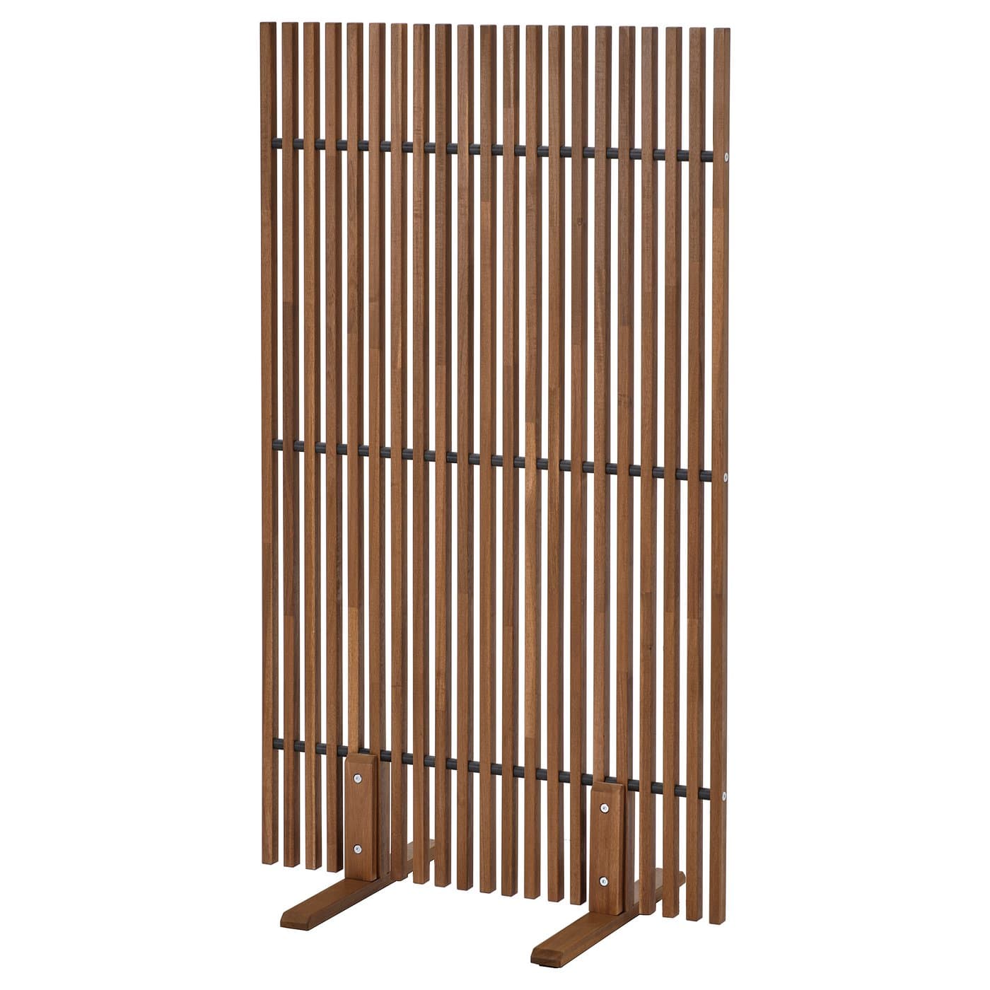 NÄMMARÖ Privacy screen - light brown stained indoor/outdoor 140x80x50 cm — image 1