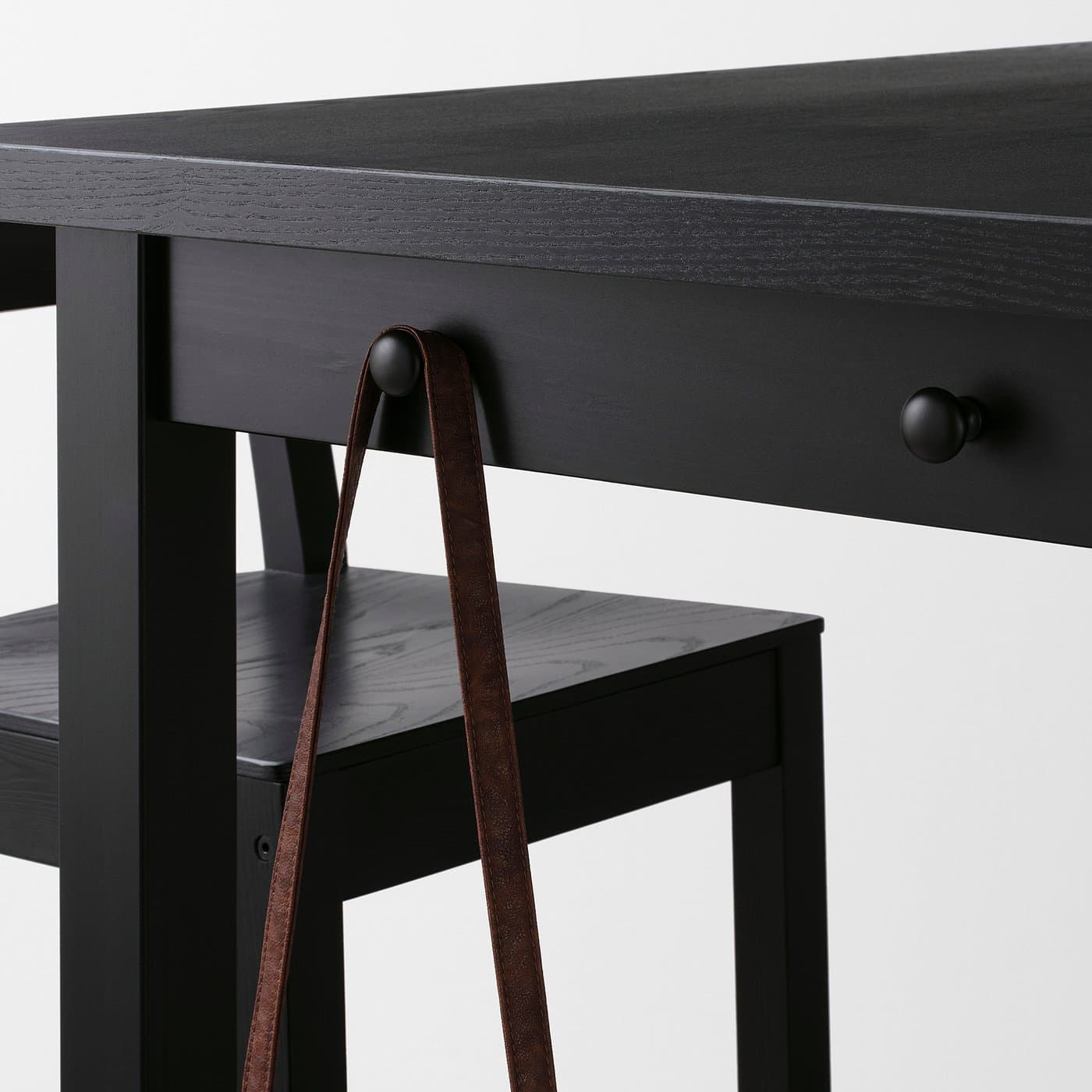 NORDVIKEN Bar table - black 140x80x105 cm — image 3