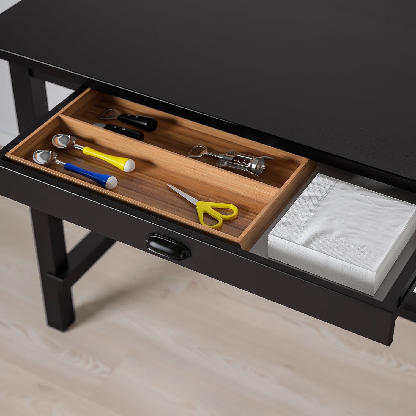 NORDVIKEN Bar table - black 140x80x105 cm — image 4