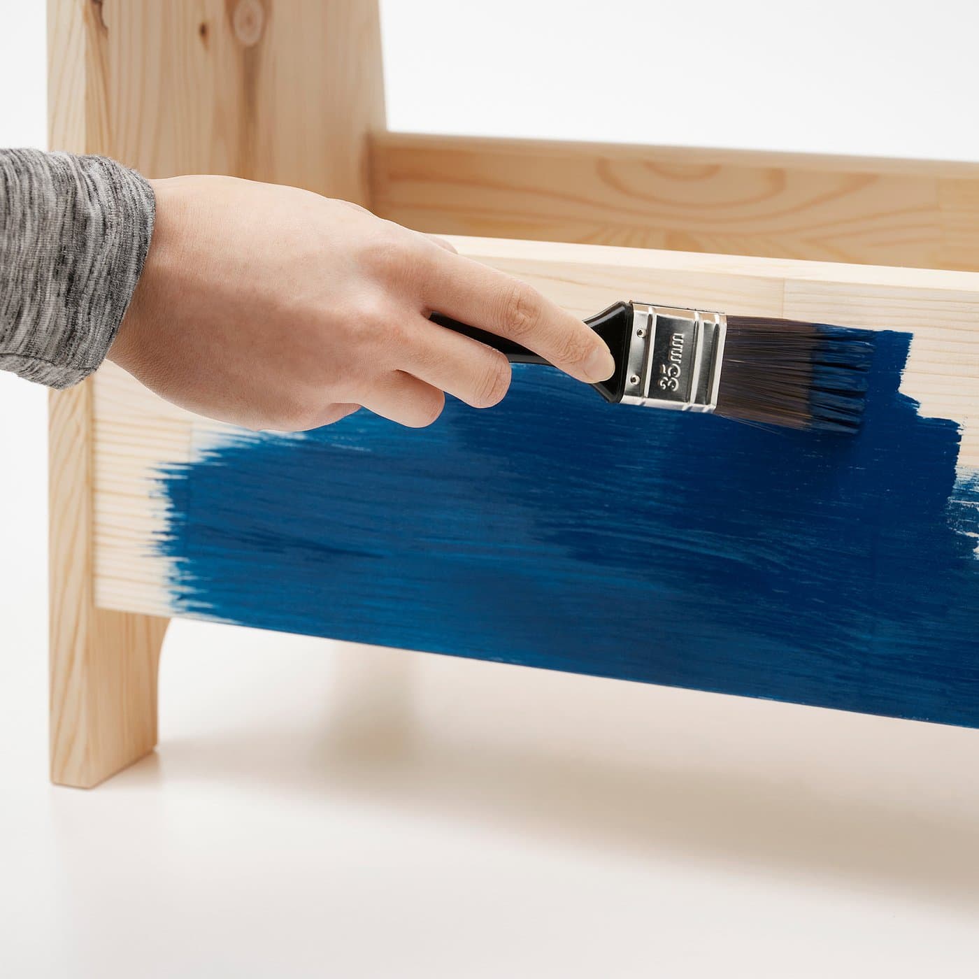 PERJOHAN Bench with storage - pine 100 cm — image 7