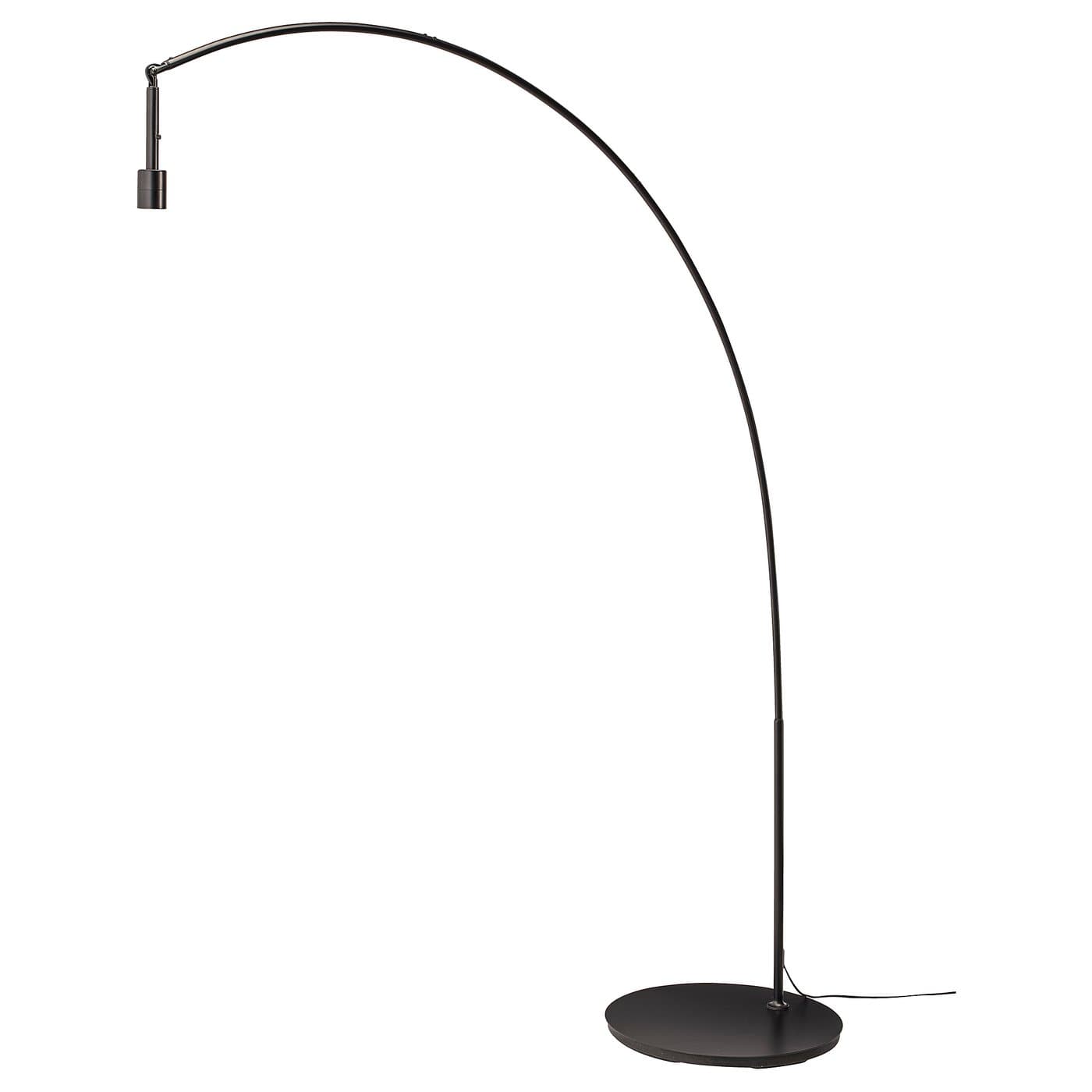 SKAFTET Floor lamp base, arched - black — image 1