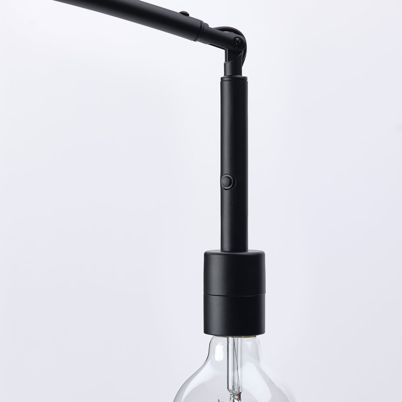 SKAFTET Floor lamp base, arched - black — image 7