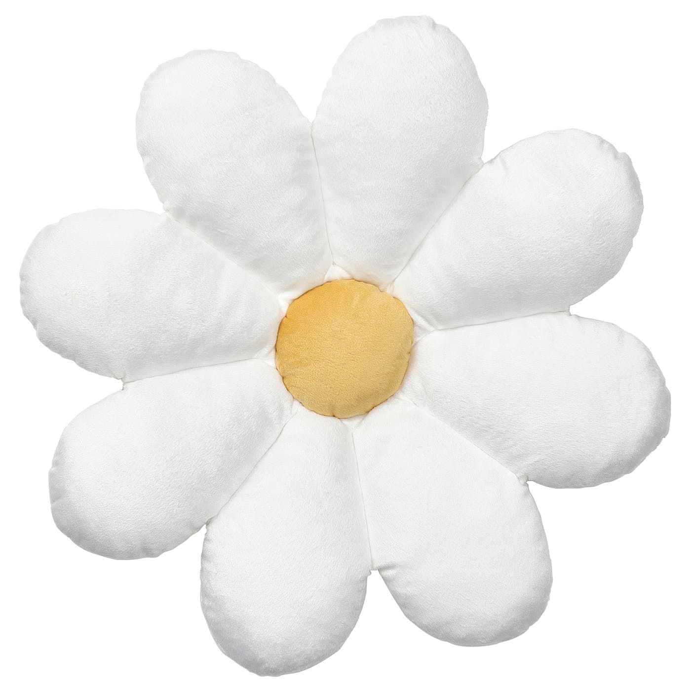 SKOGSDUVA Cushion - flower-shaped/white 47x8 cm — image 1