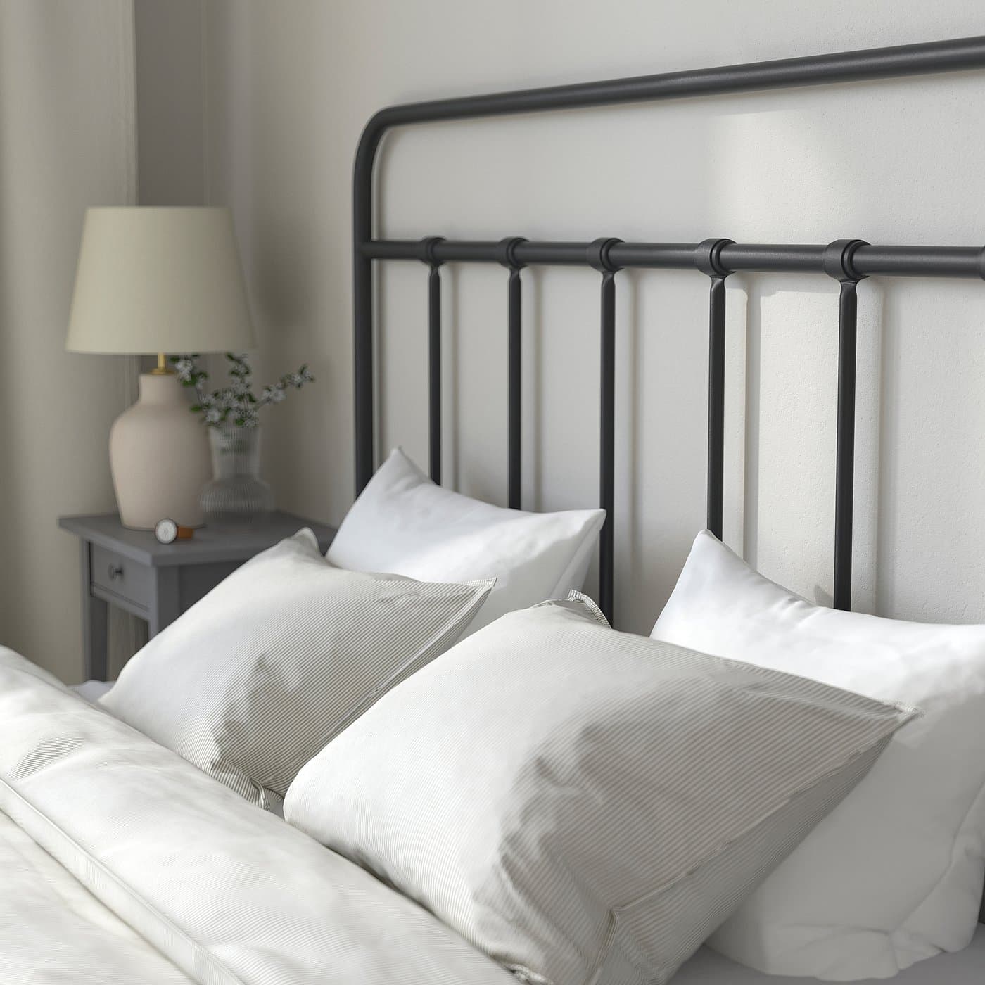 STJÄRNÖ Bed frame - anthracite/Luröy 180x200 cm — image 5