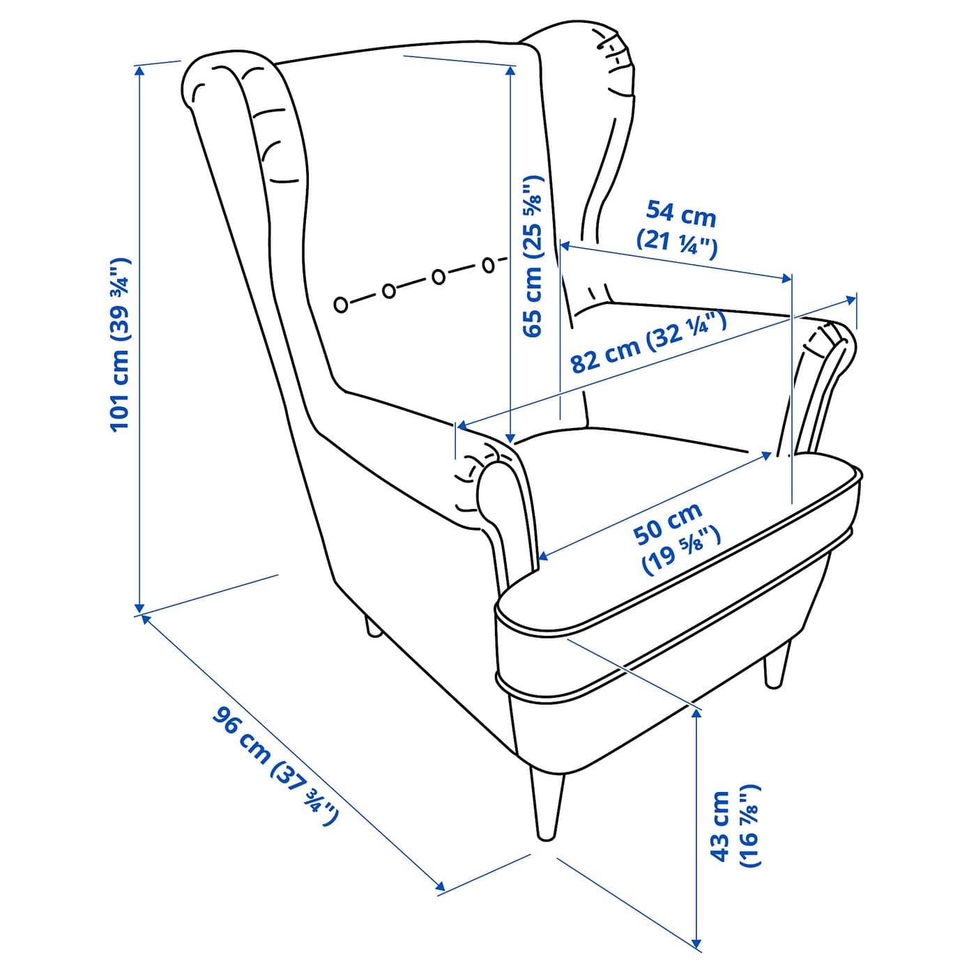STRANDMON Wing chair — image 6