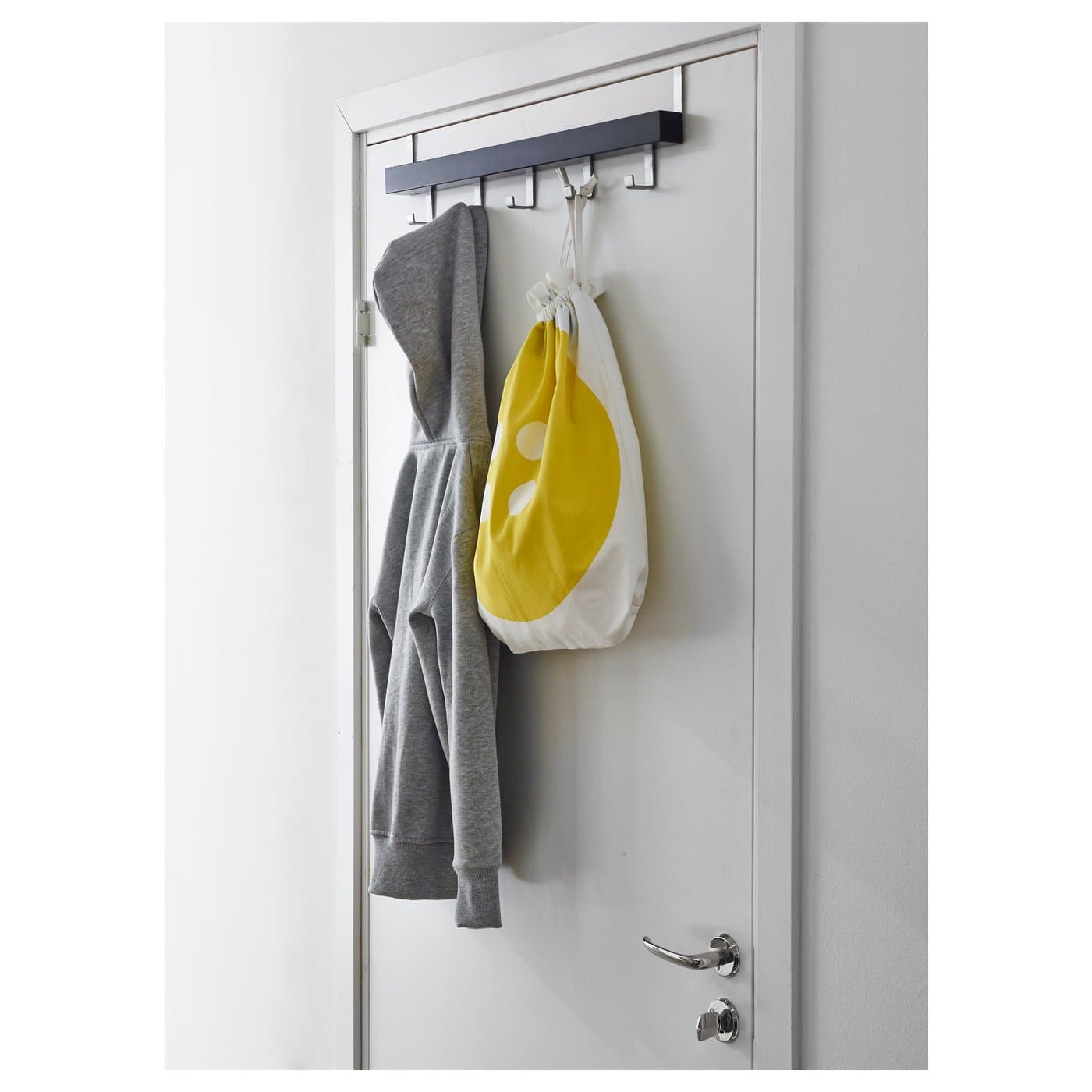 TJUSIG Hanger for door/wall - black 60 cm — image 3