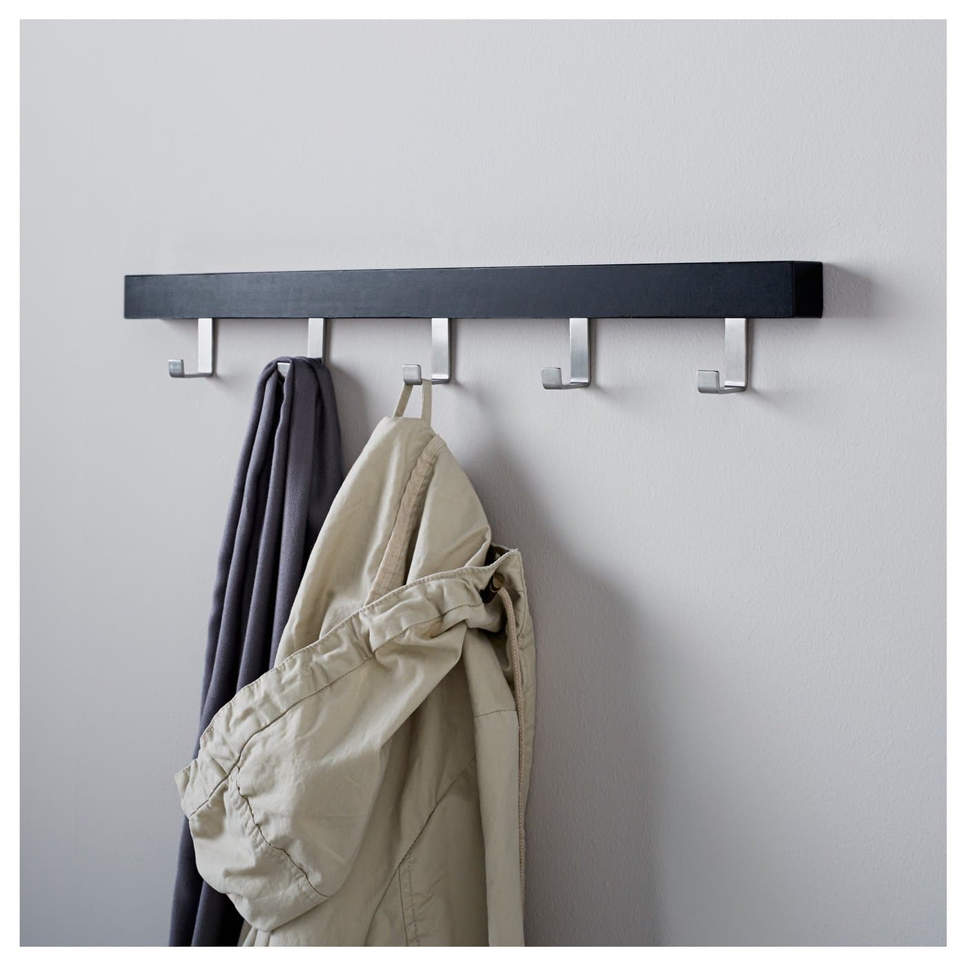 TJUSIG Hanger for door/wall - black 60 cm — image 2